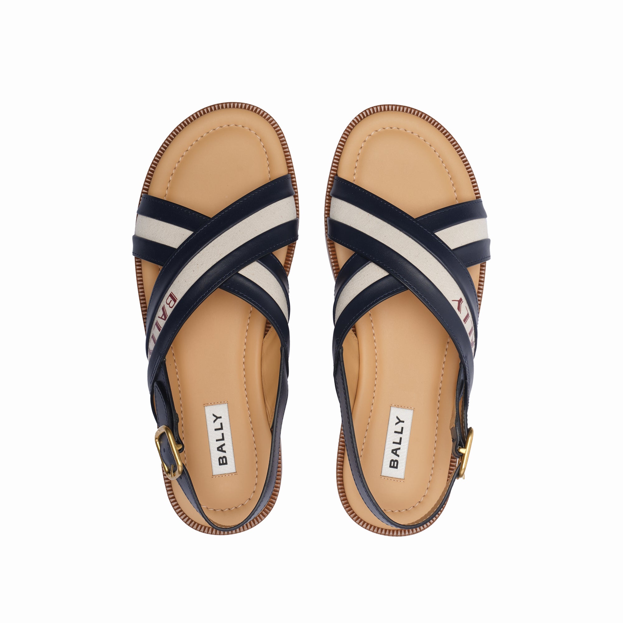 Bally Summer Capsule Sandal In Leather And Canvas