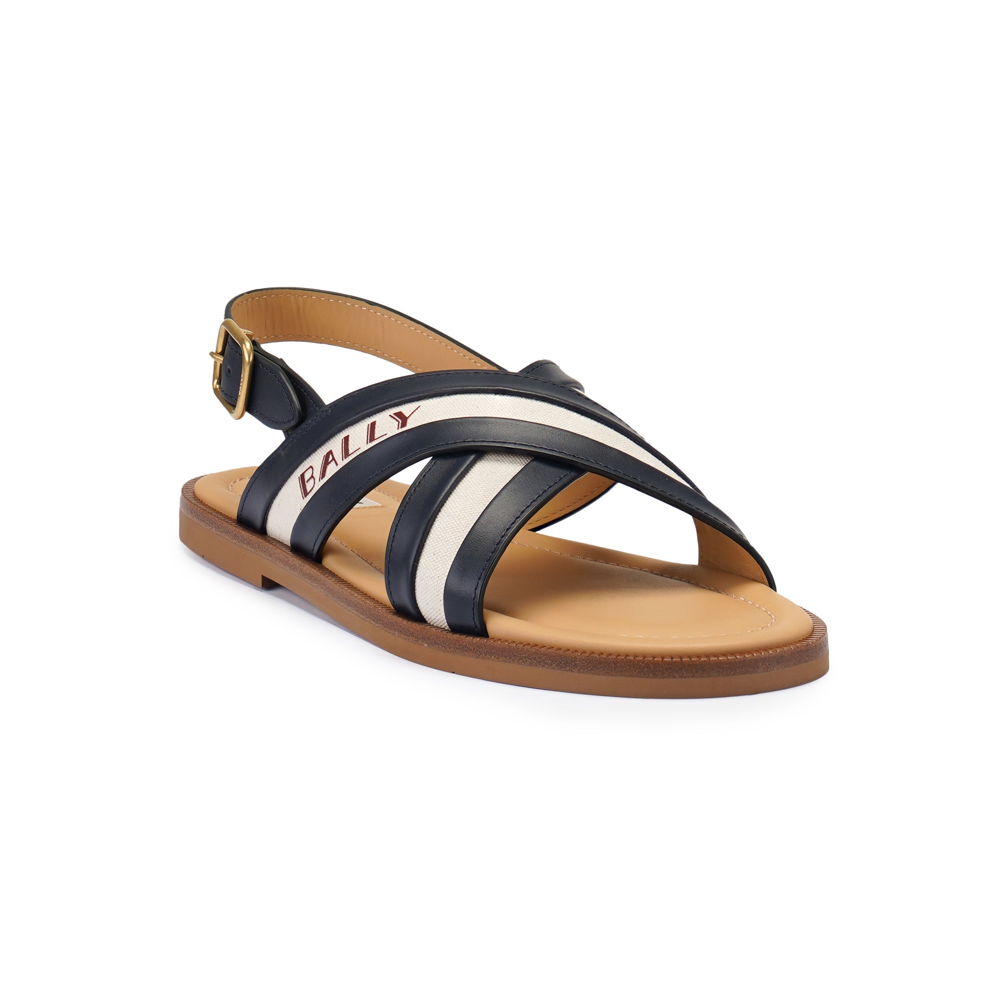 Bally Summer Capsule Sandal In Leather And Canvas