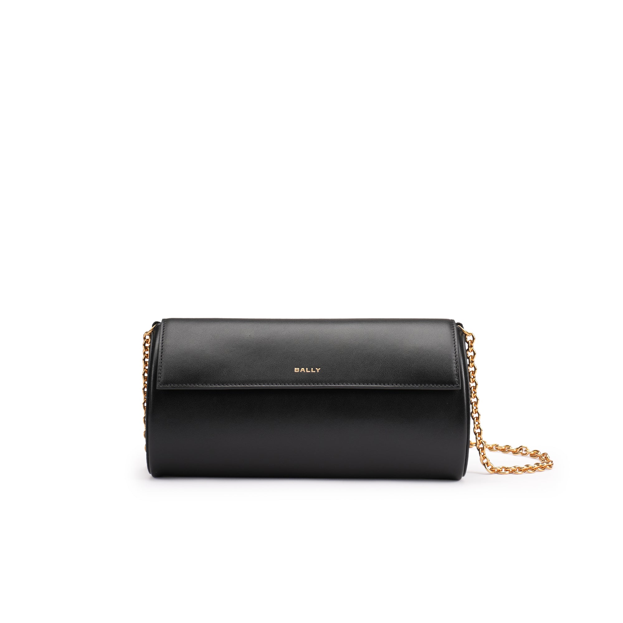Bally Emblem Elictic Leather Sling Bag