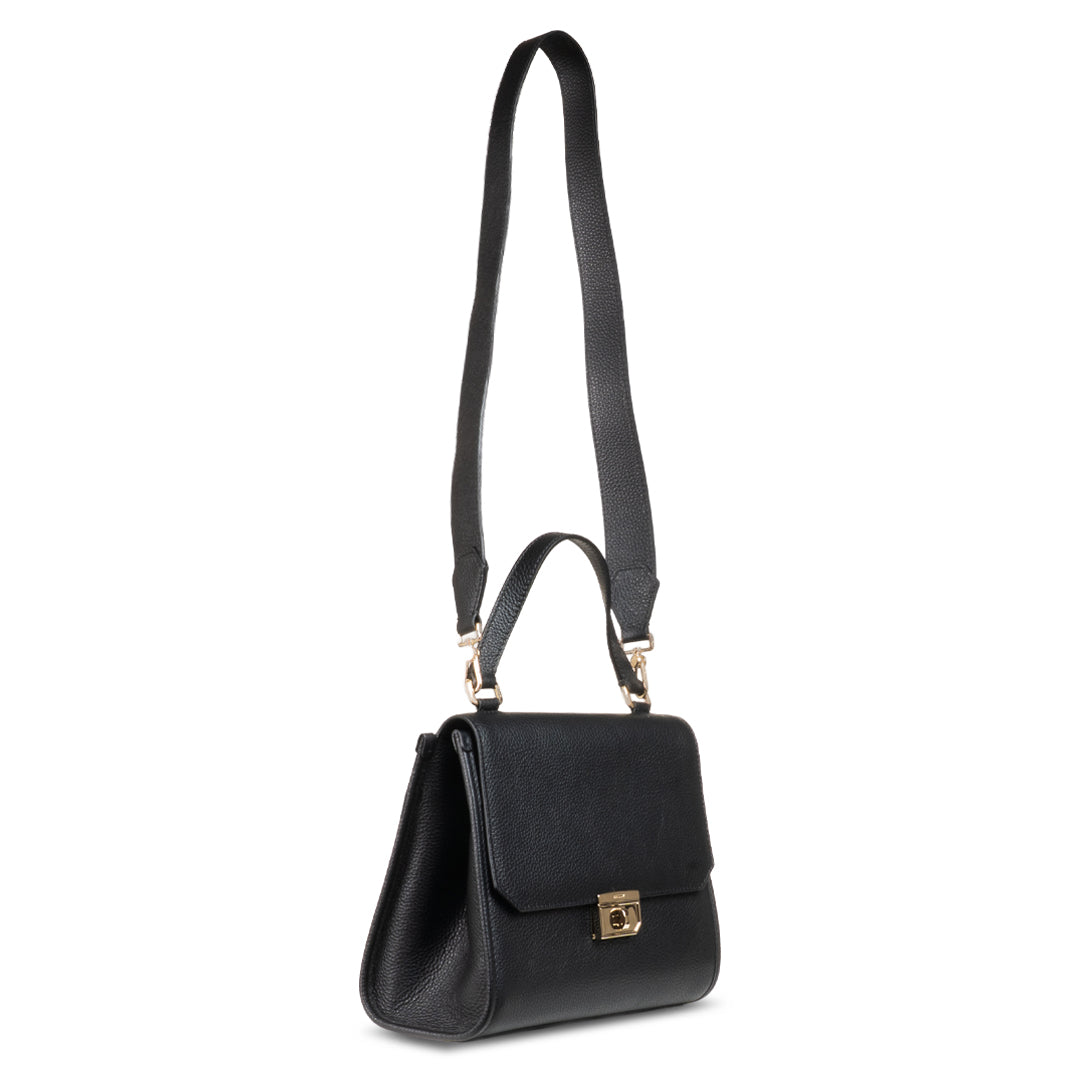 Bally Breeze Leather Tote Bag-in-Black-3-Bally Outlet