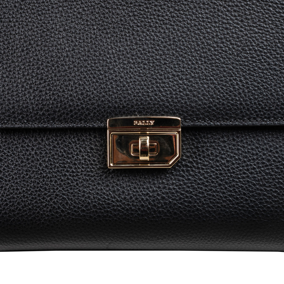 Bally Breeze Leather Tote Bag-in-Black-7-Bally Outlet