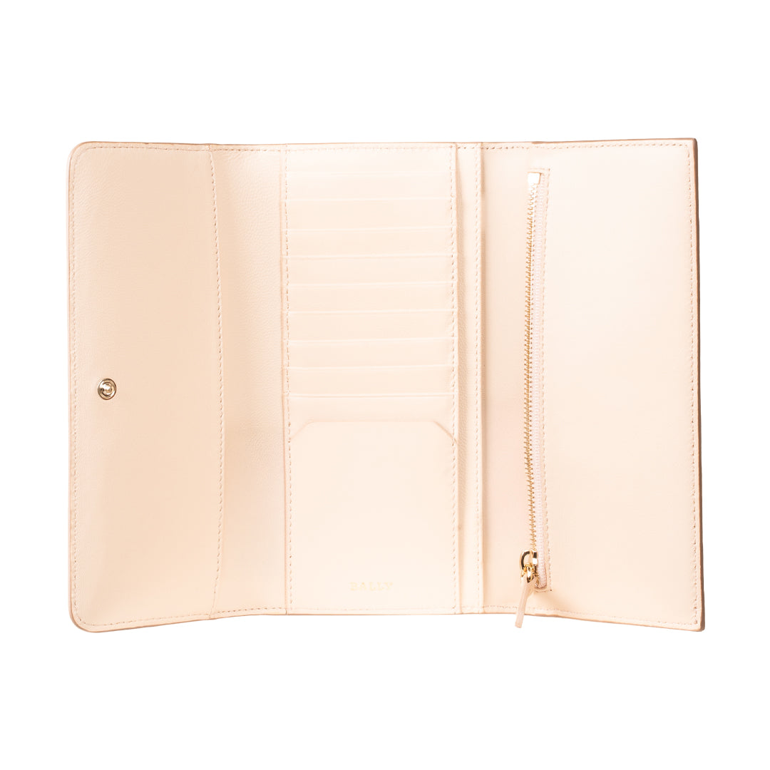 Bally Wish O Leather Wallet-in-Nude-3-Bally Outlet