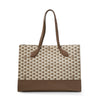 Bally Keep On EW Pennant Leather Tote-in-Beige-1-Bally Outlet