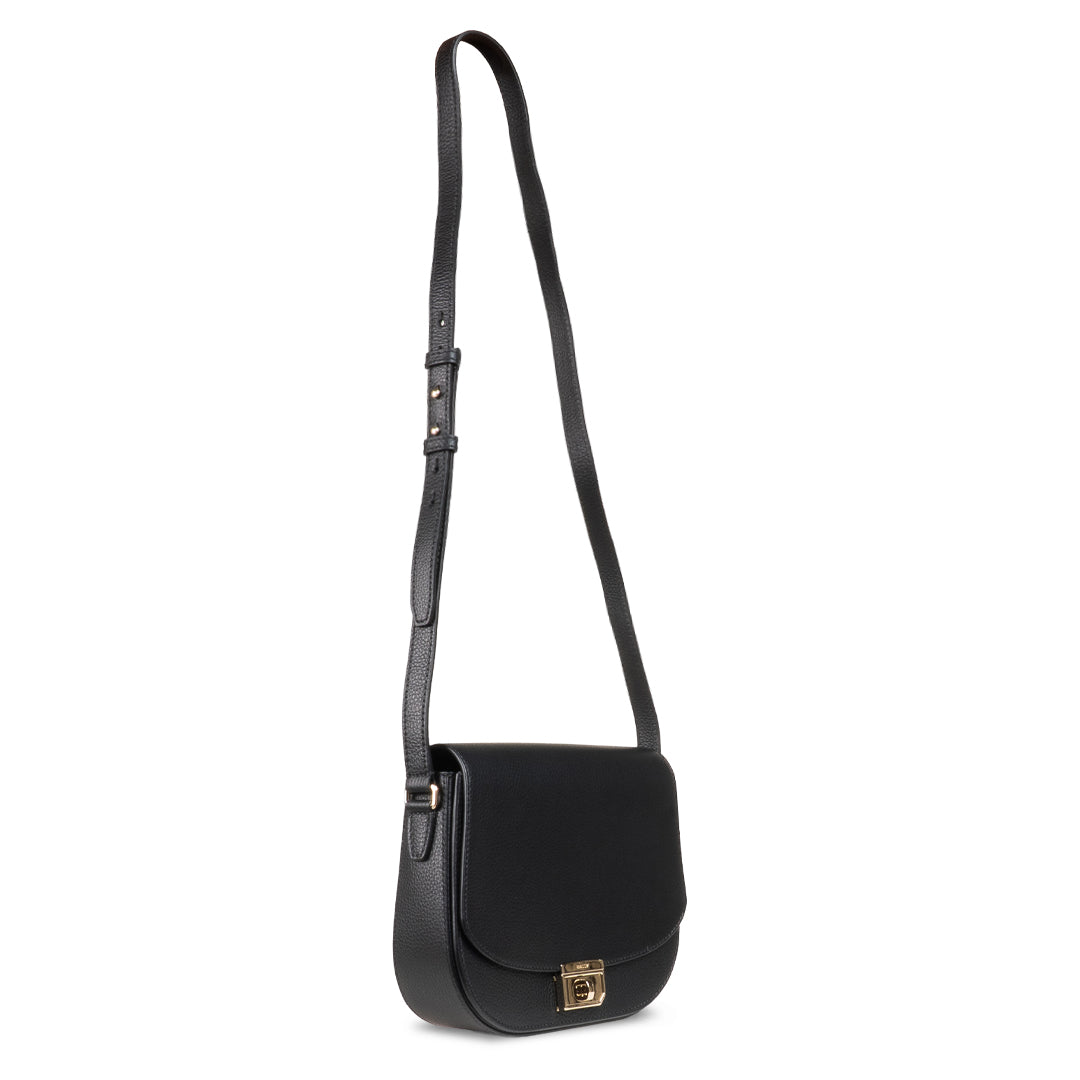 Bally Bekye Leather Sling Bag-in-Black-3-Bally Outlet