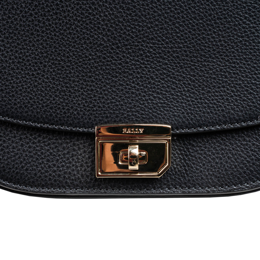 Bally Bekye Leather Sling Bag-in-Black-4-Bally Outlet
