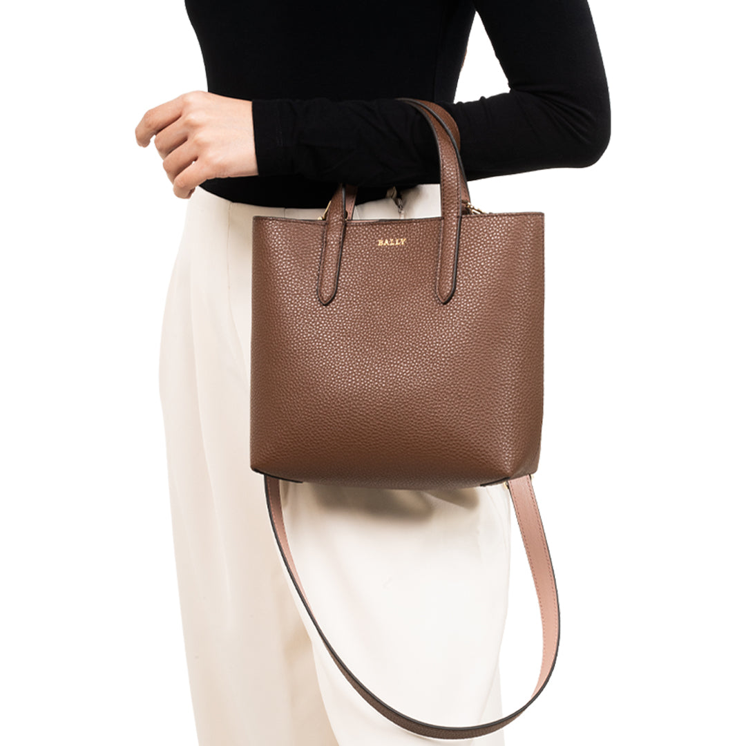 Bally Rory Leather Sling Hand Bag-in-Brown-3-Bally Outlet