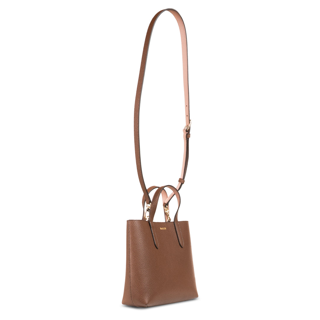 Bally Rory Leather Sling Hand Bag-in-Brown-4-Bally Outlet