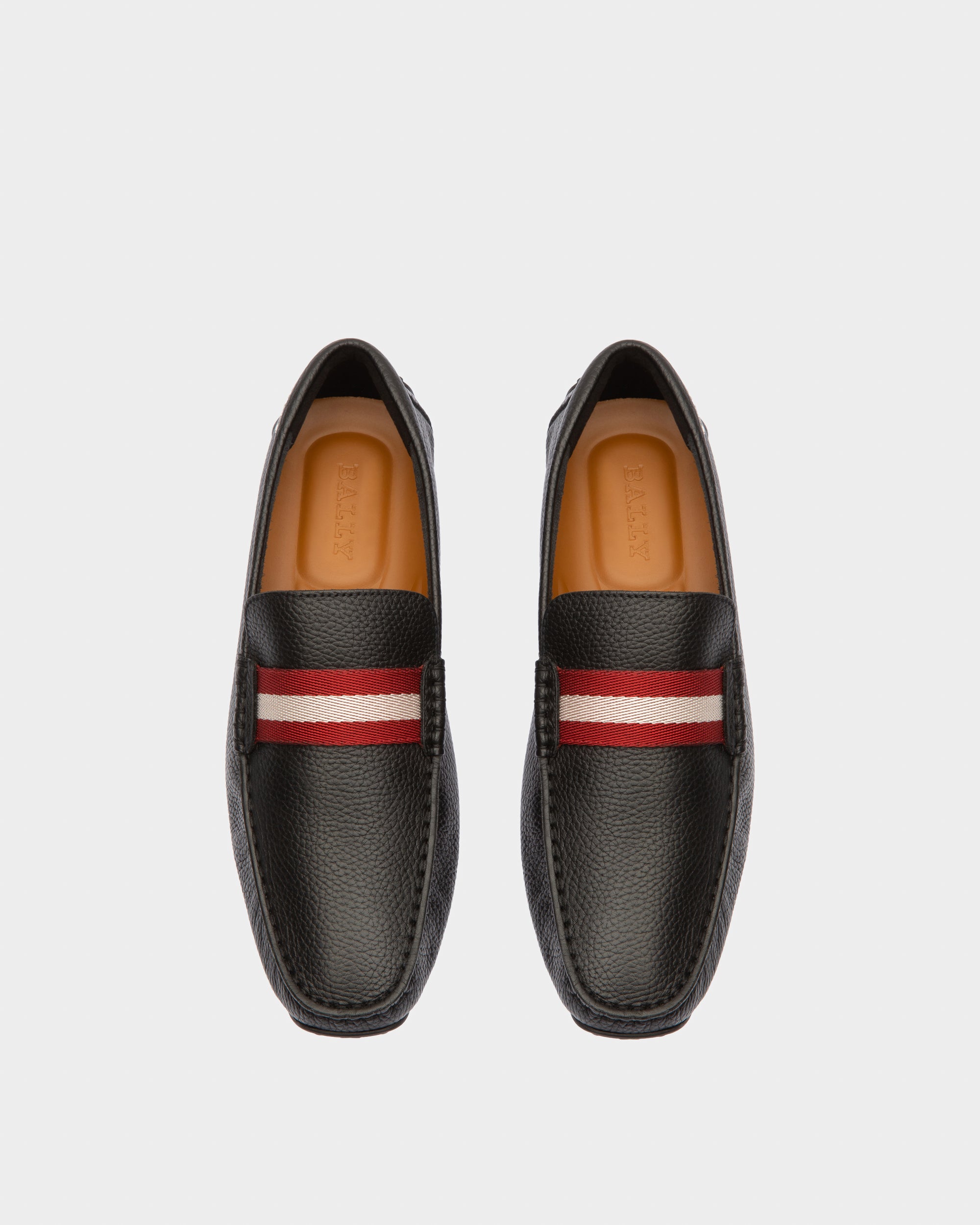 Bally Pearce Loafers in Leather-in-Black-4-Bally Outlet