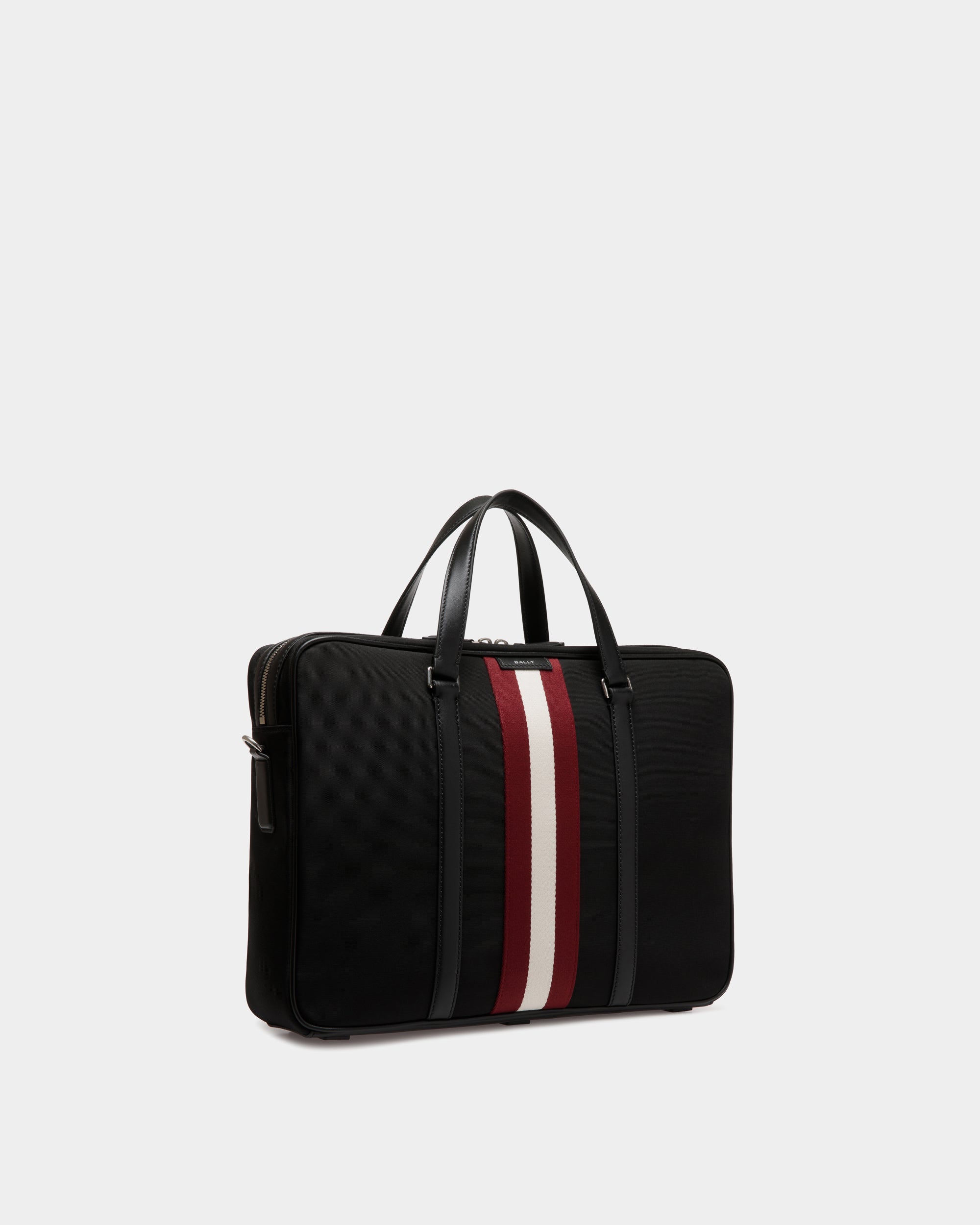 Bally Code Briefcase In Nylon-in-Black-3-Bally Outlet