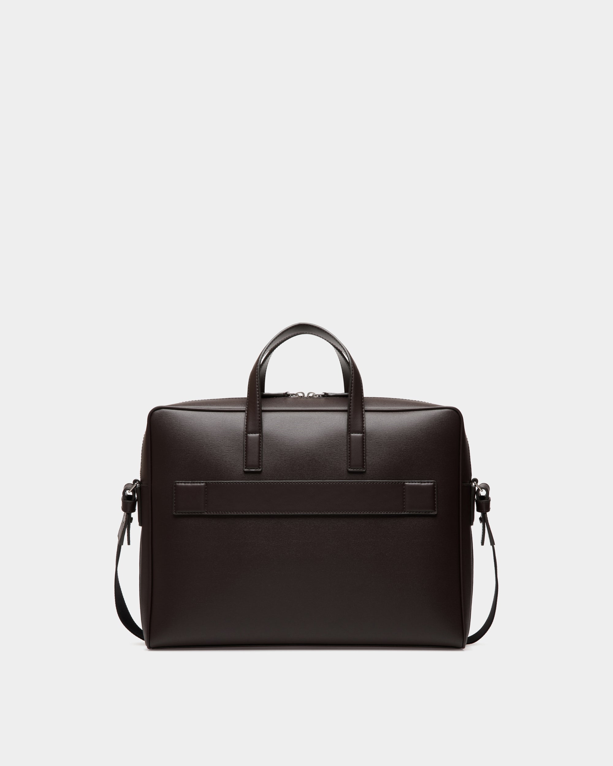Bally Mythos Briefcase in Recycled Leather Ebano-in-Brown-2-Bally Outlet