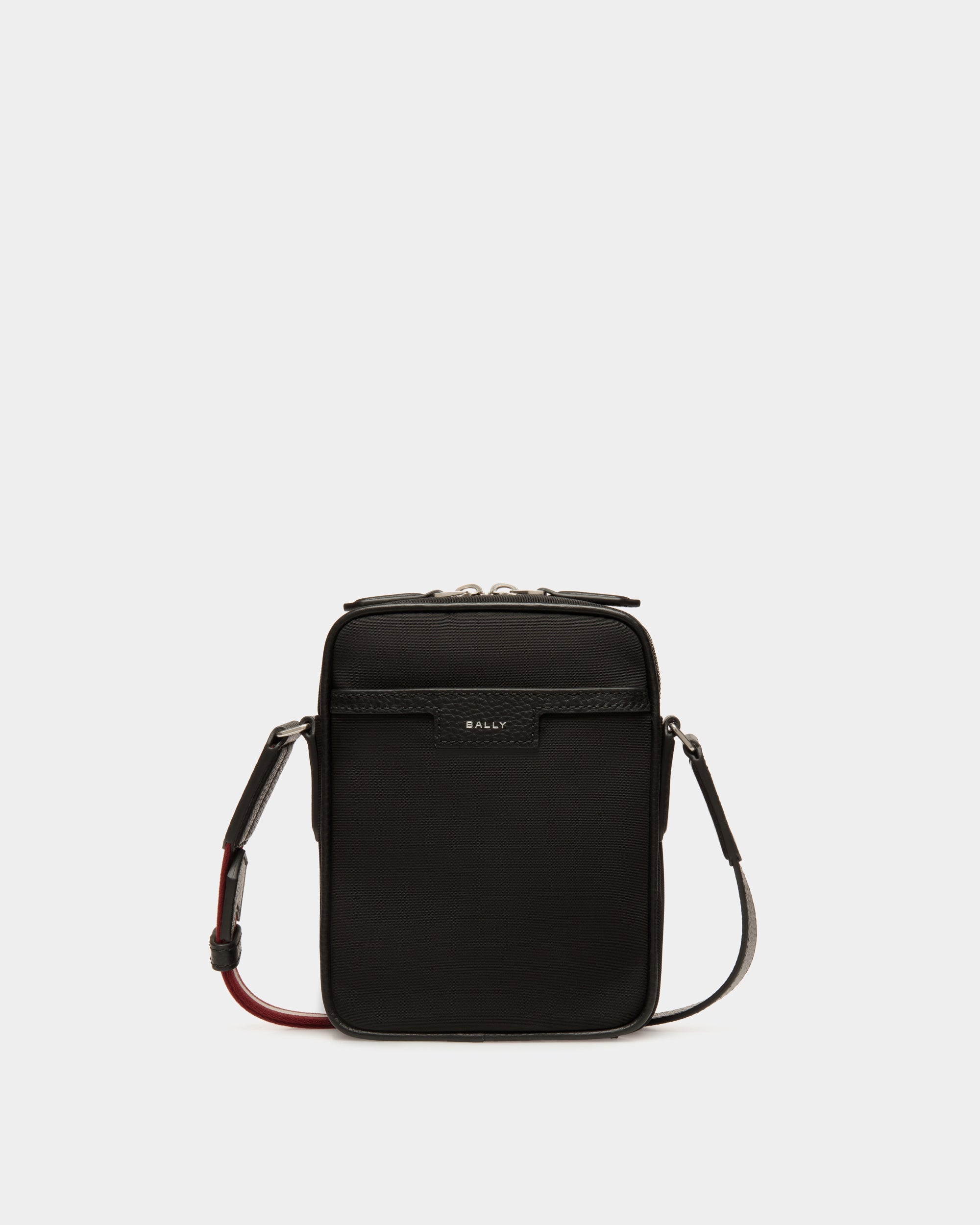 Bally Code Crossbody Bag in Black Nylon-in-Black-1-Bally Outlet