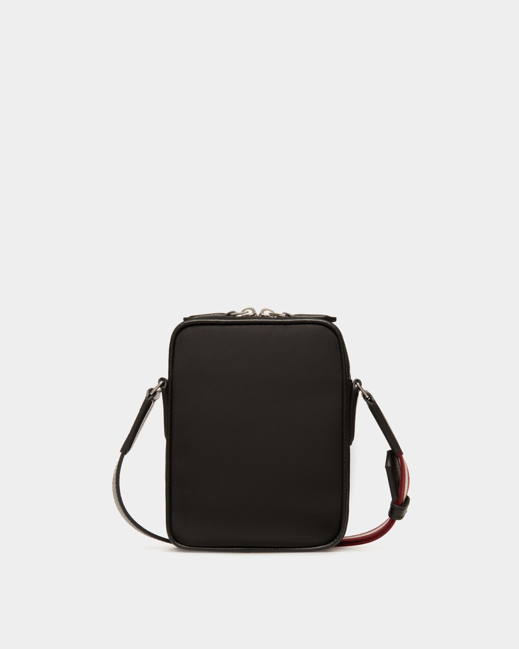 Bally Code Crossbody Bag in Black Nylon-in-Black-2-Bally Outlet