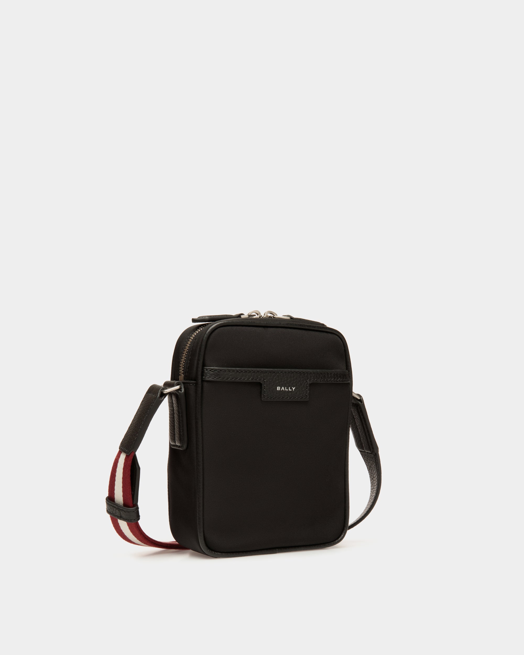 Bally Code Crossbody Bag in Black Nylon-in-Black-3-Bally Outlet