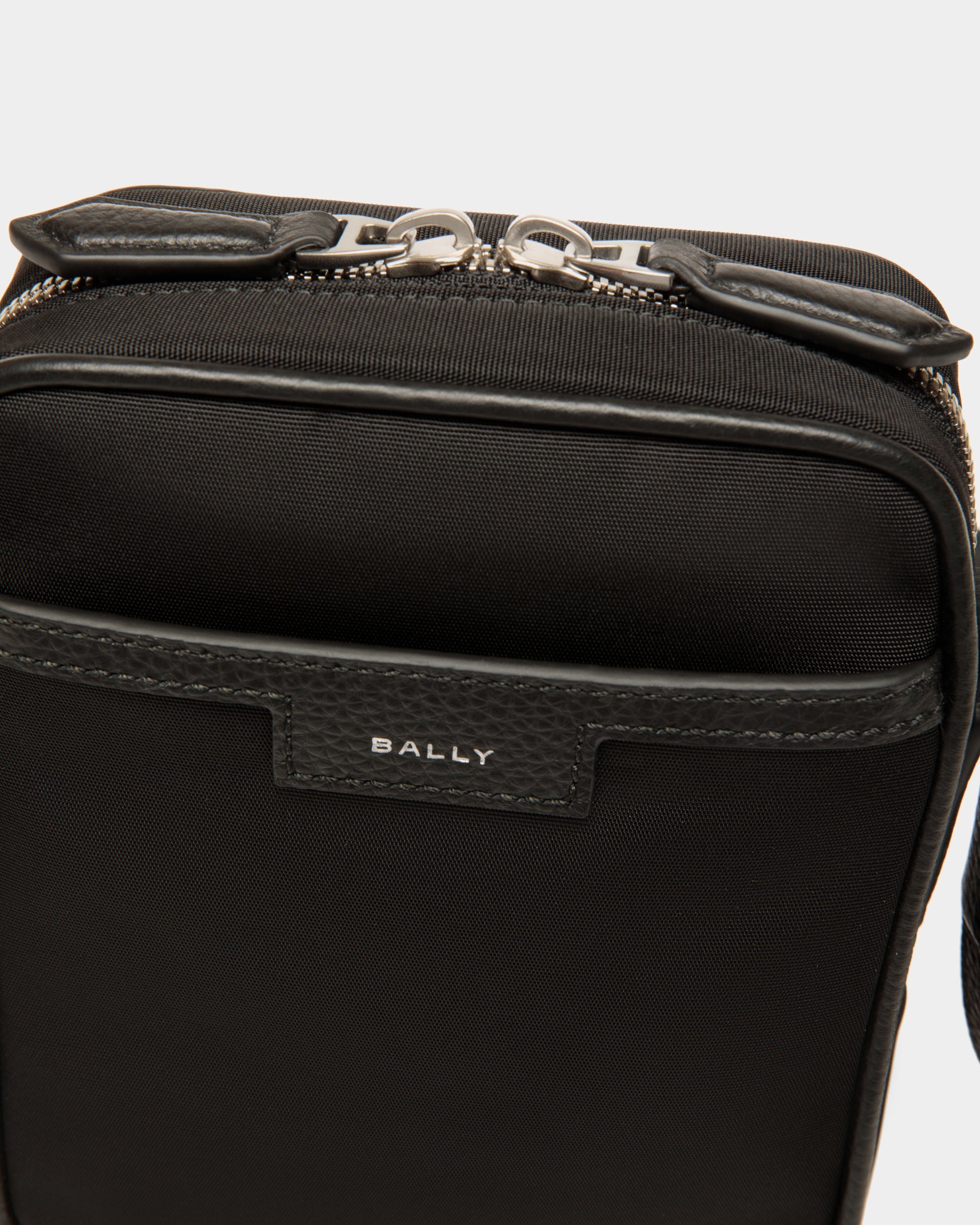 Bally Code Crossbody Bag in Black Nylon-in-Black-5-Bally Outlet