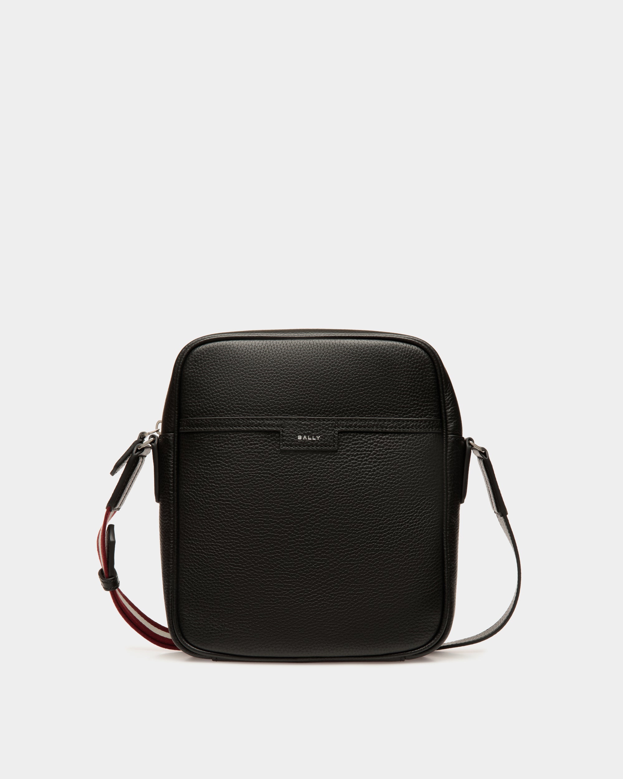Bally Code Crossbody Bag in Leather-in-Black-1-Bally Outlet
