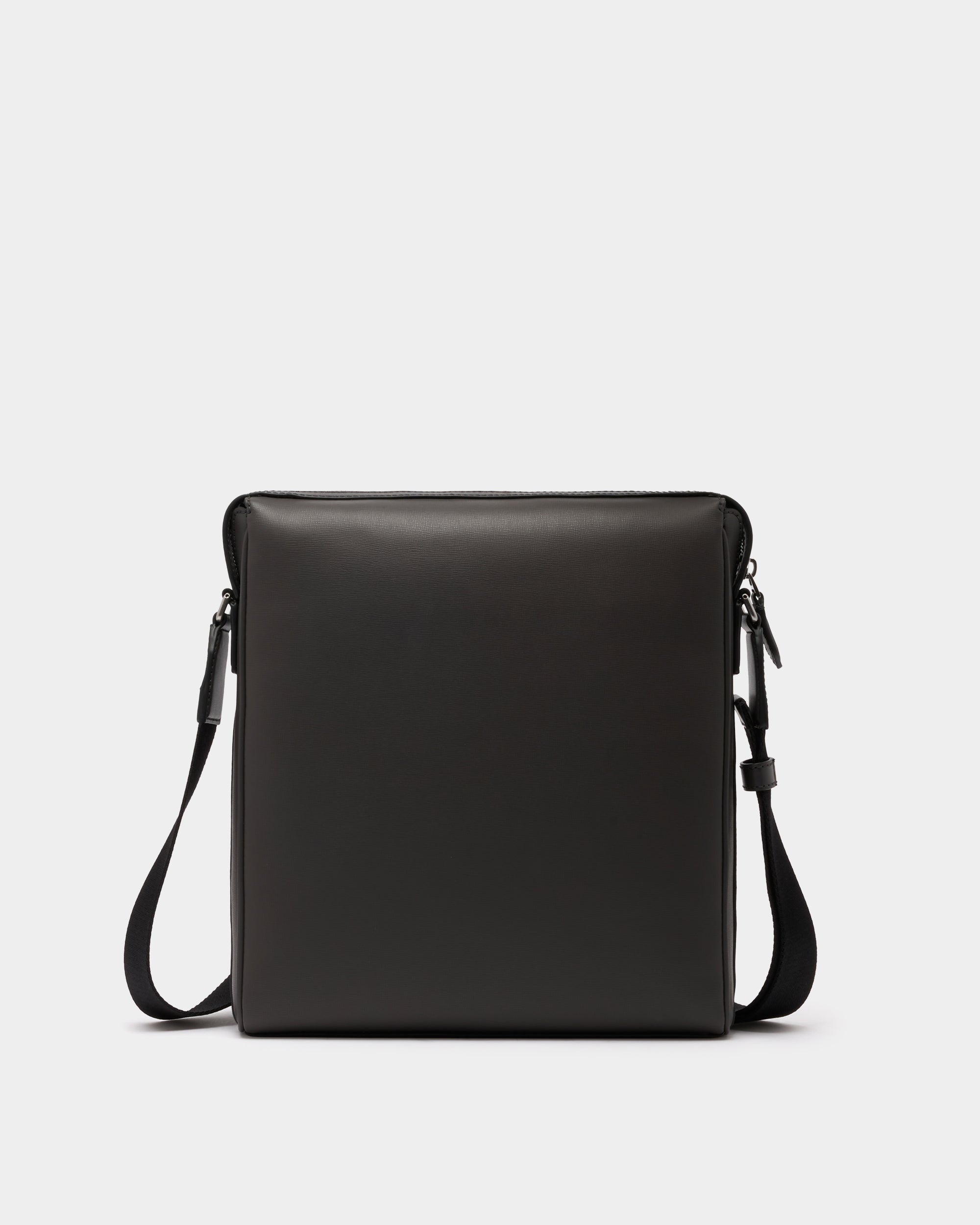 Bally Mythos Crossbody Bag in Grey Recycled Leather-in-Grey-2-Bally Outlet