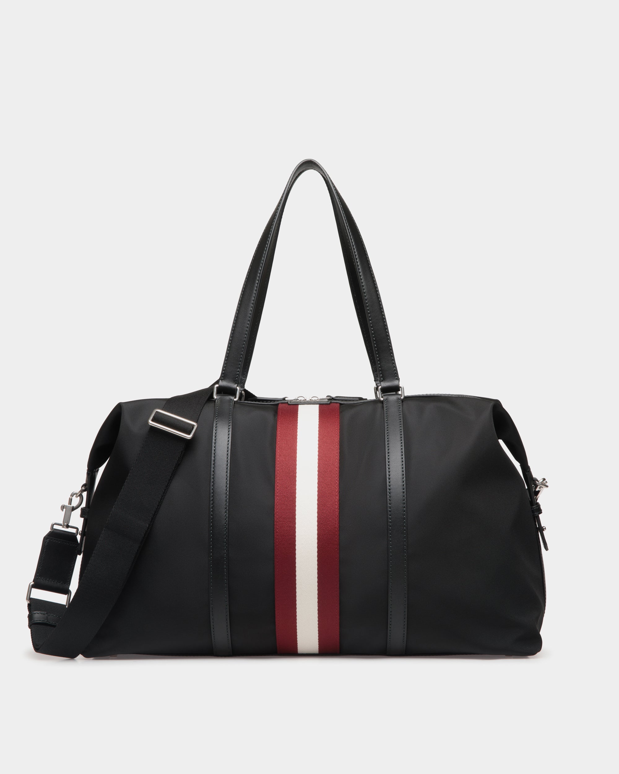 Bally Code Weekender In Nylon-in-Black-1-Bally Outlet