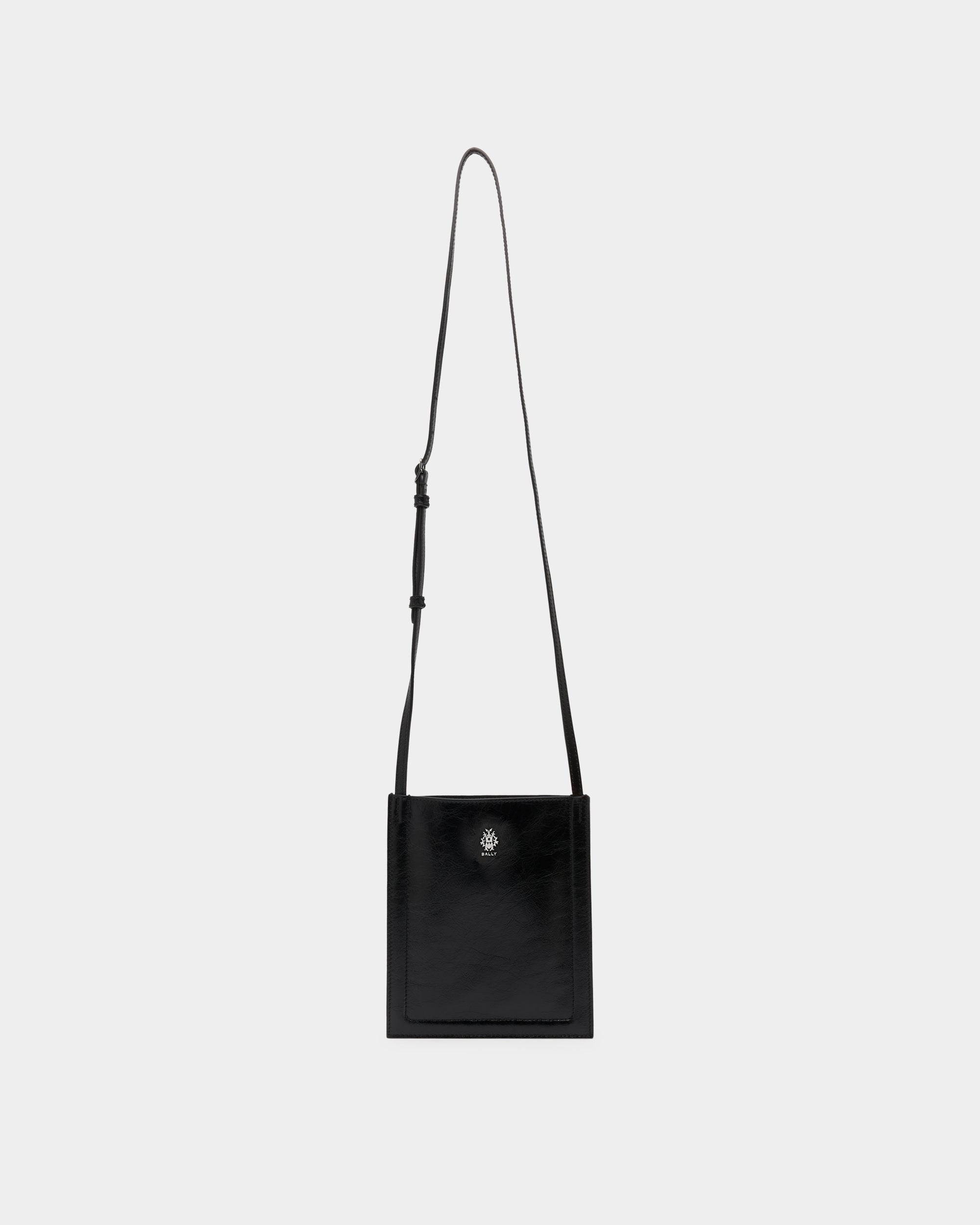 Bally Beckett Crossbody Bag in Black Leather-in-Black-1-Bally Outlet
