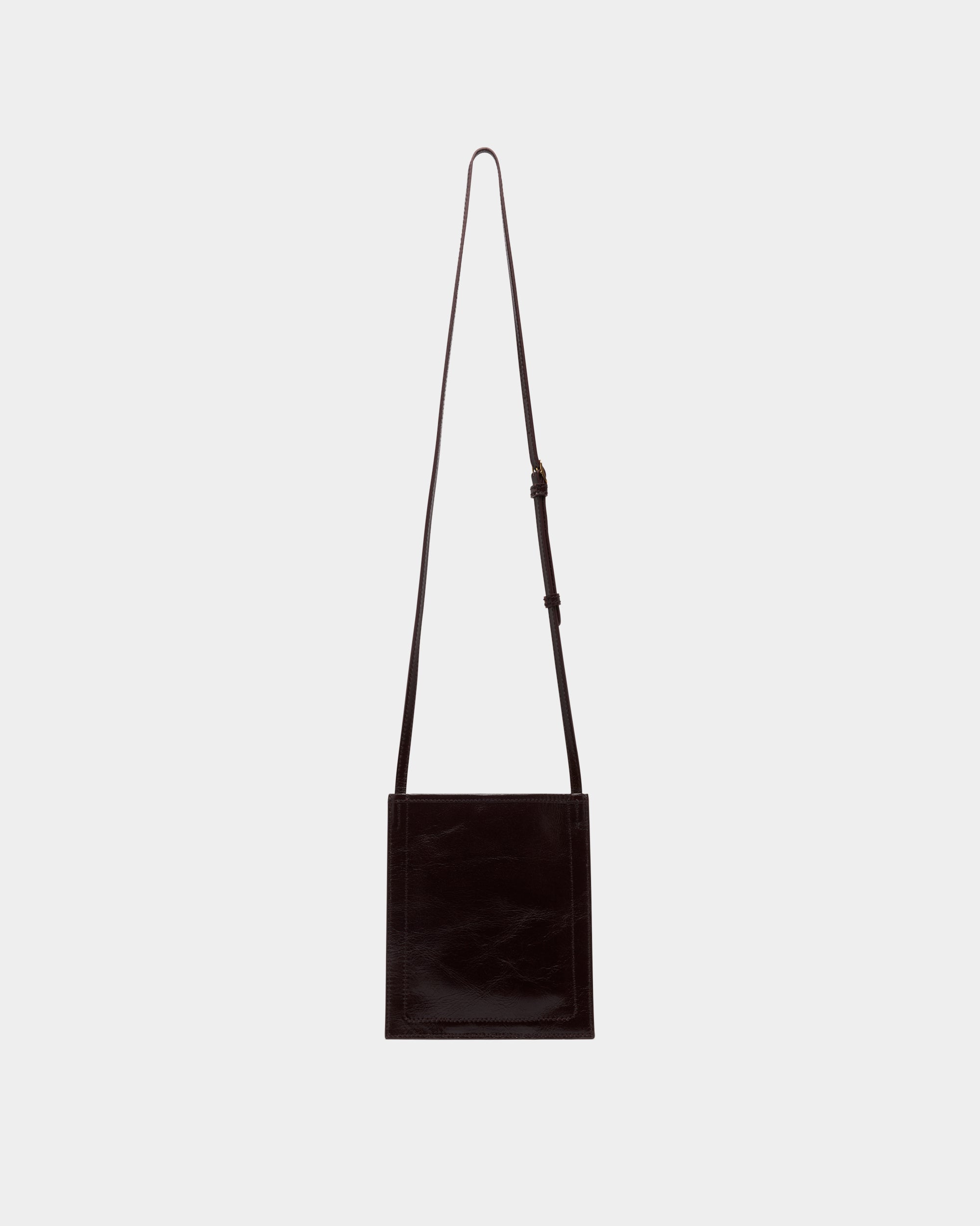 Bally Beckett Leather Mini Crossbody Bag in Deep Burgundy-in-Brown-2-Bally Outlet