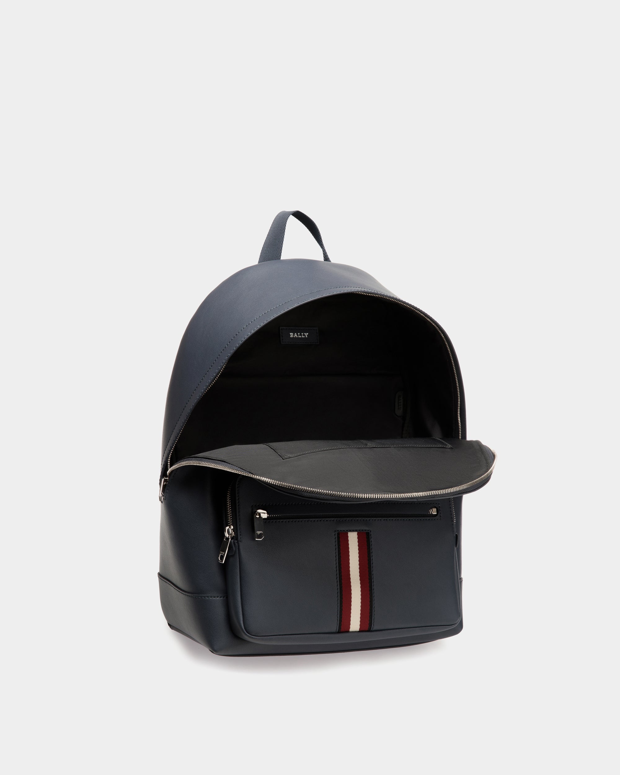 Bally Backpack in Blue Leather-in-Blue-4-Bally Outlet
