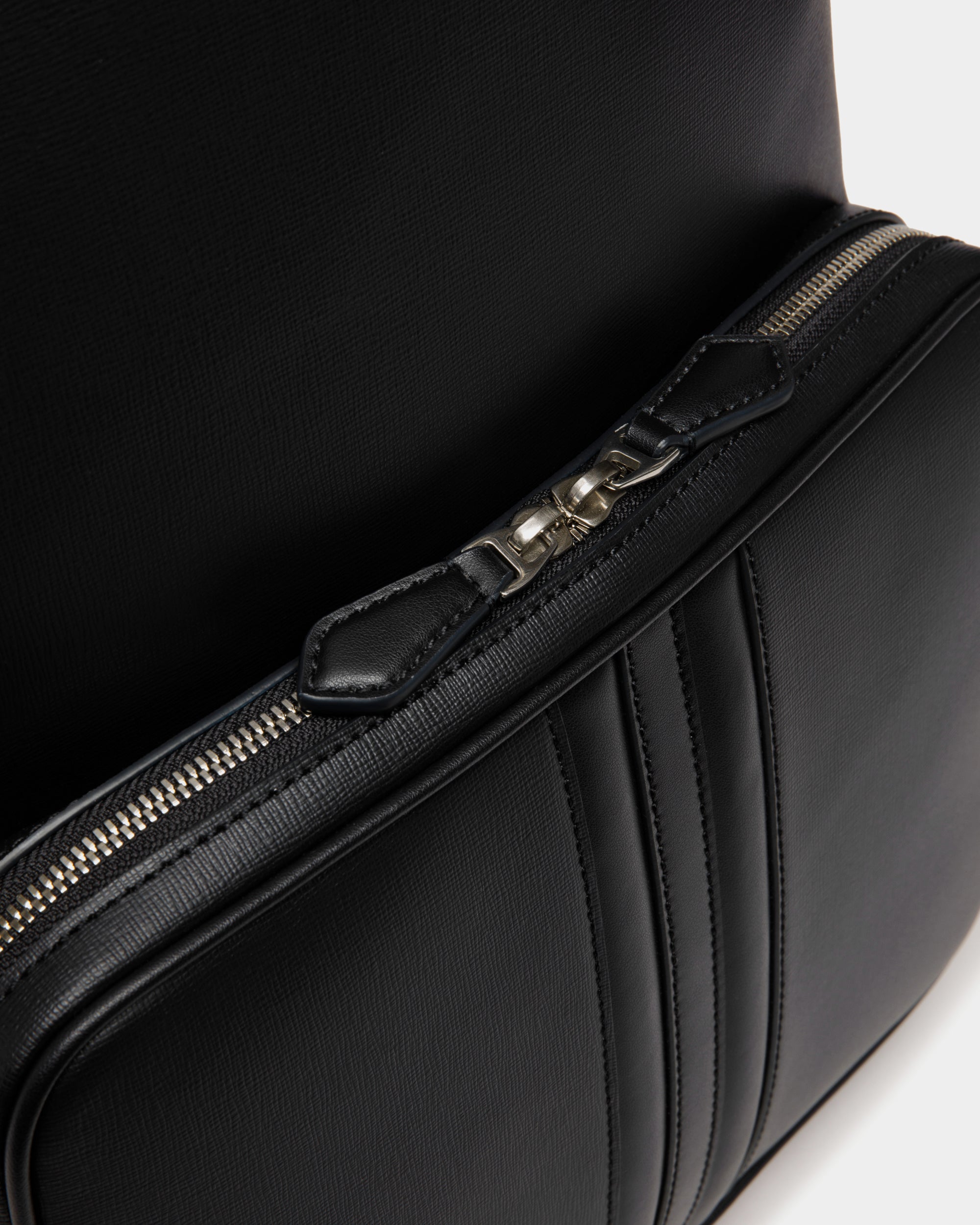 Bally Mythos Backpack In Recycled Leather-in-Black-5-Bally Outlet