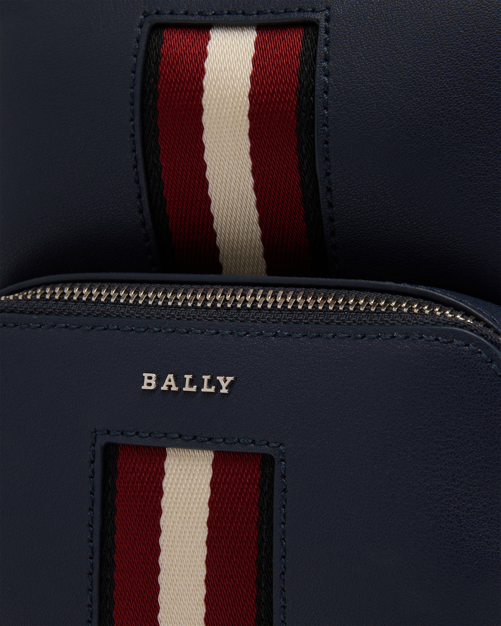 Bally Sling Bag in Blue Leather-in-Blue-4-Bally Outlet