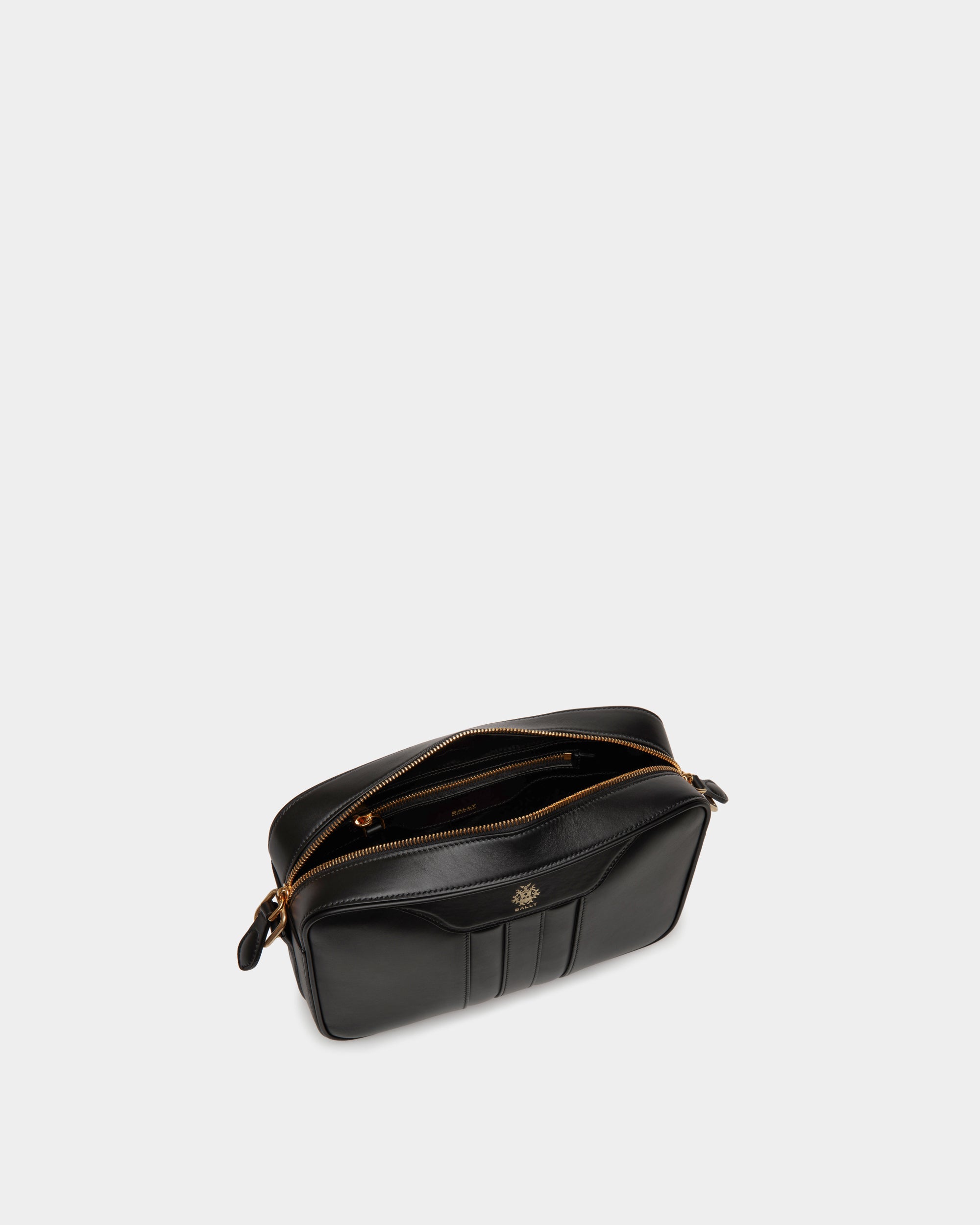 Bally Beckett Crossbody Bag In Leather-in-Black-4-Bally Outlet