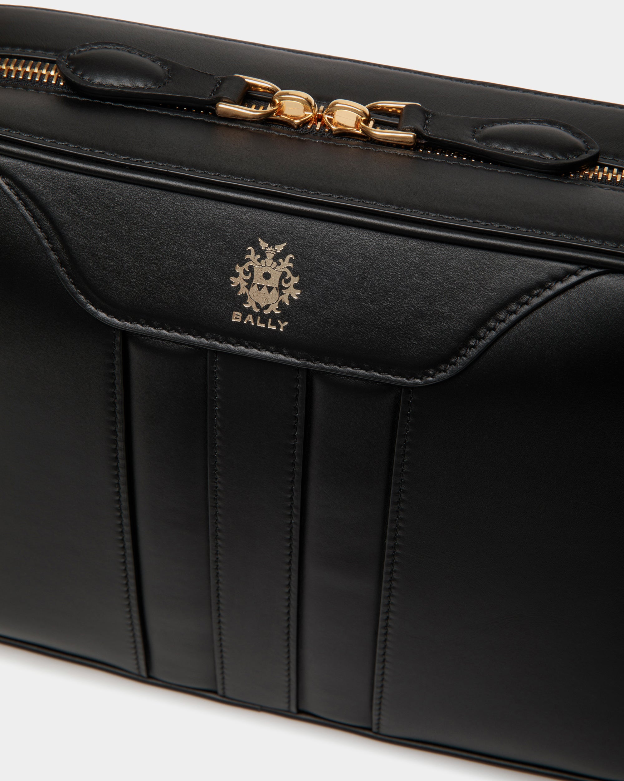 Bally Beckett Crossbody Bag In Leather-in-Black-5-Bally Outlet