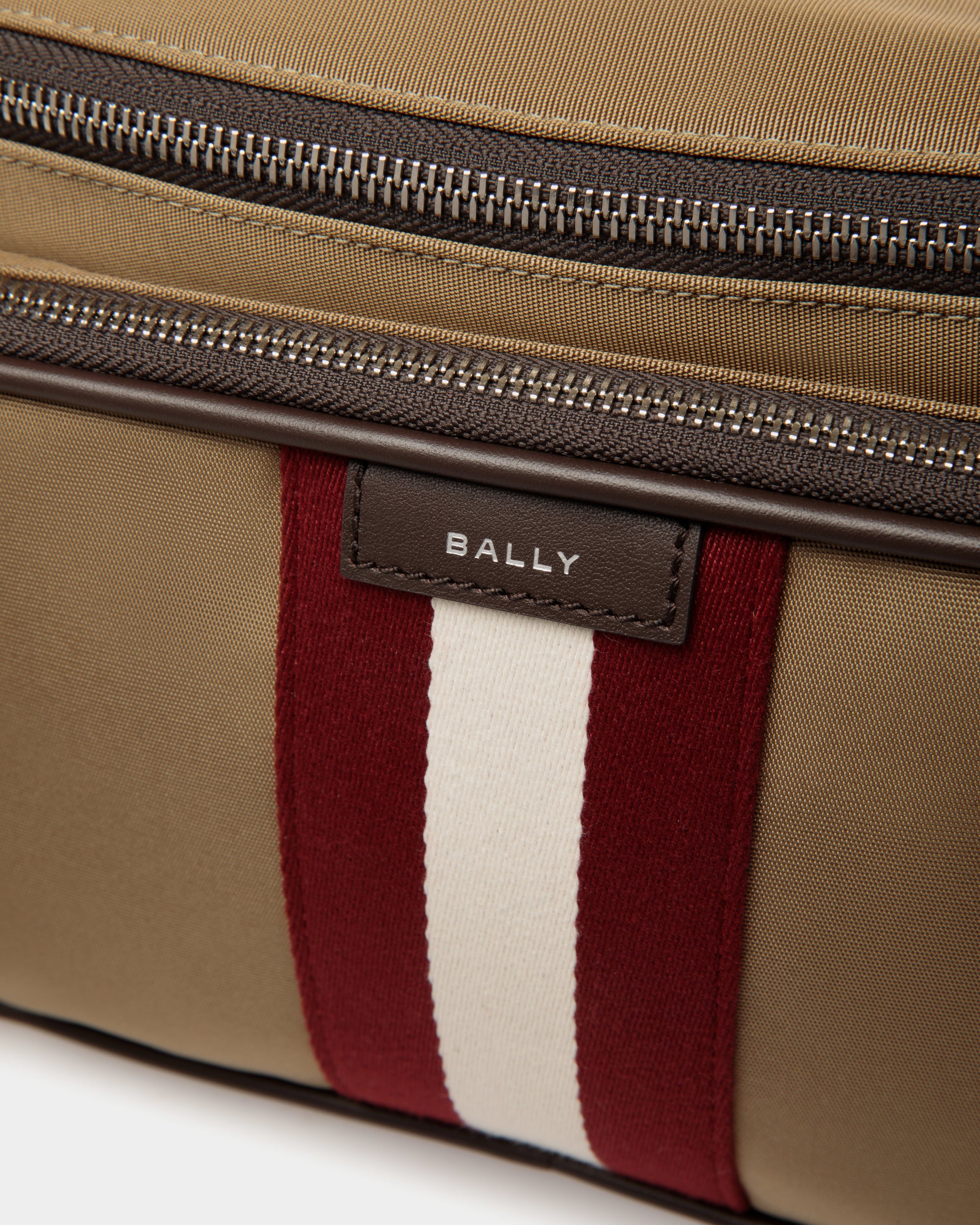Bally Code Belt Bag in Nylon Camel-in-Brown-5-Bally Outlet