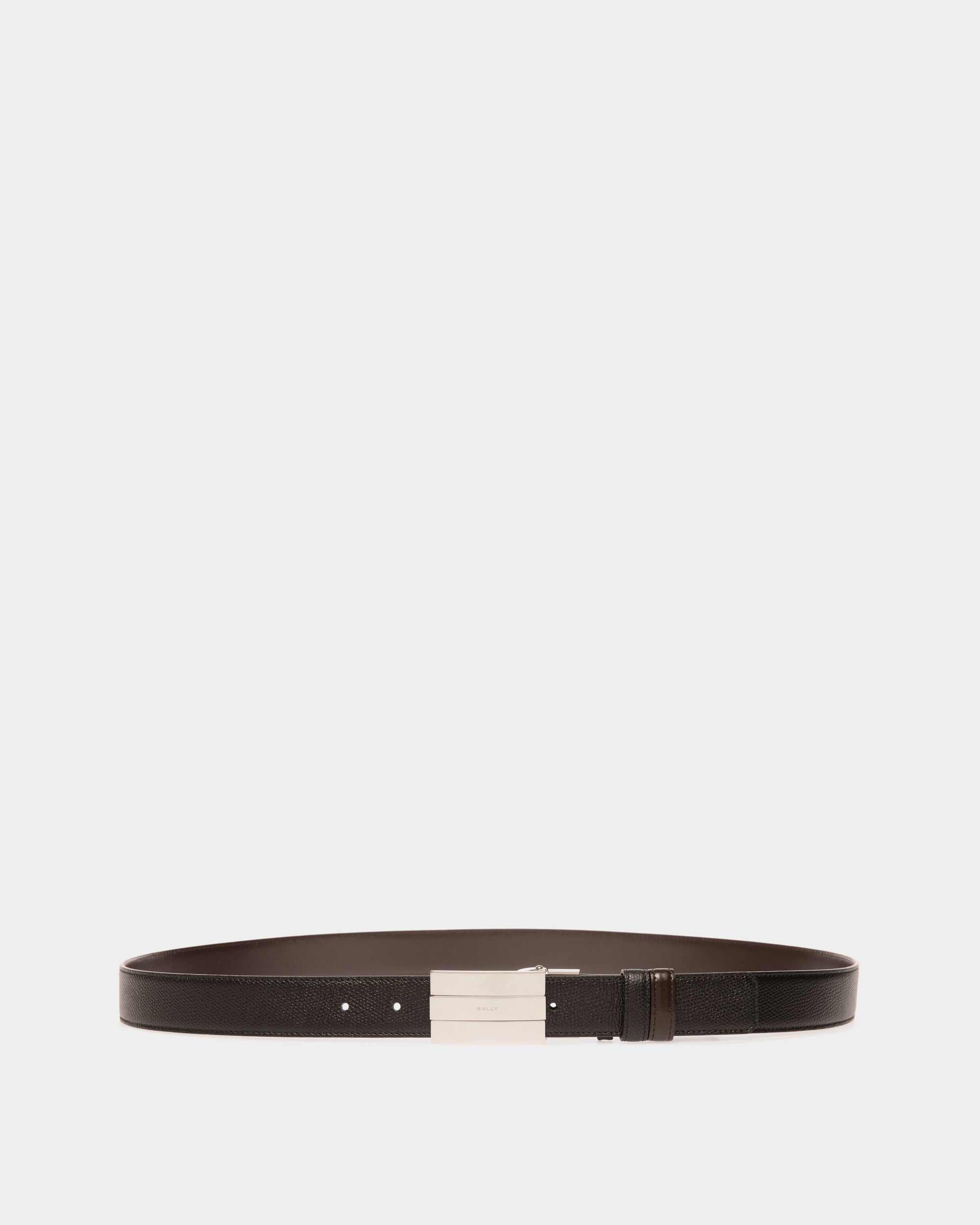 Bally Ollam 30mm Reversible And Adjustable Leather Belt in Black And Brown-in-Black-1-Bally Outlet