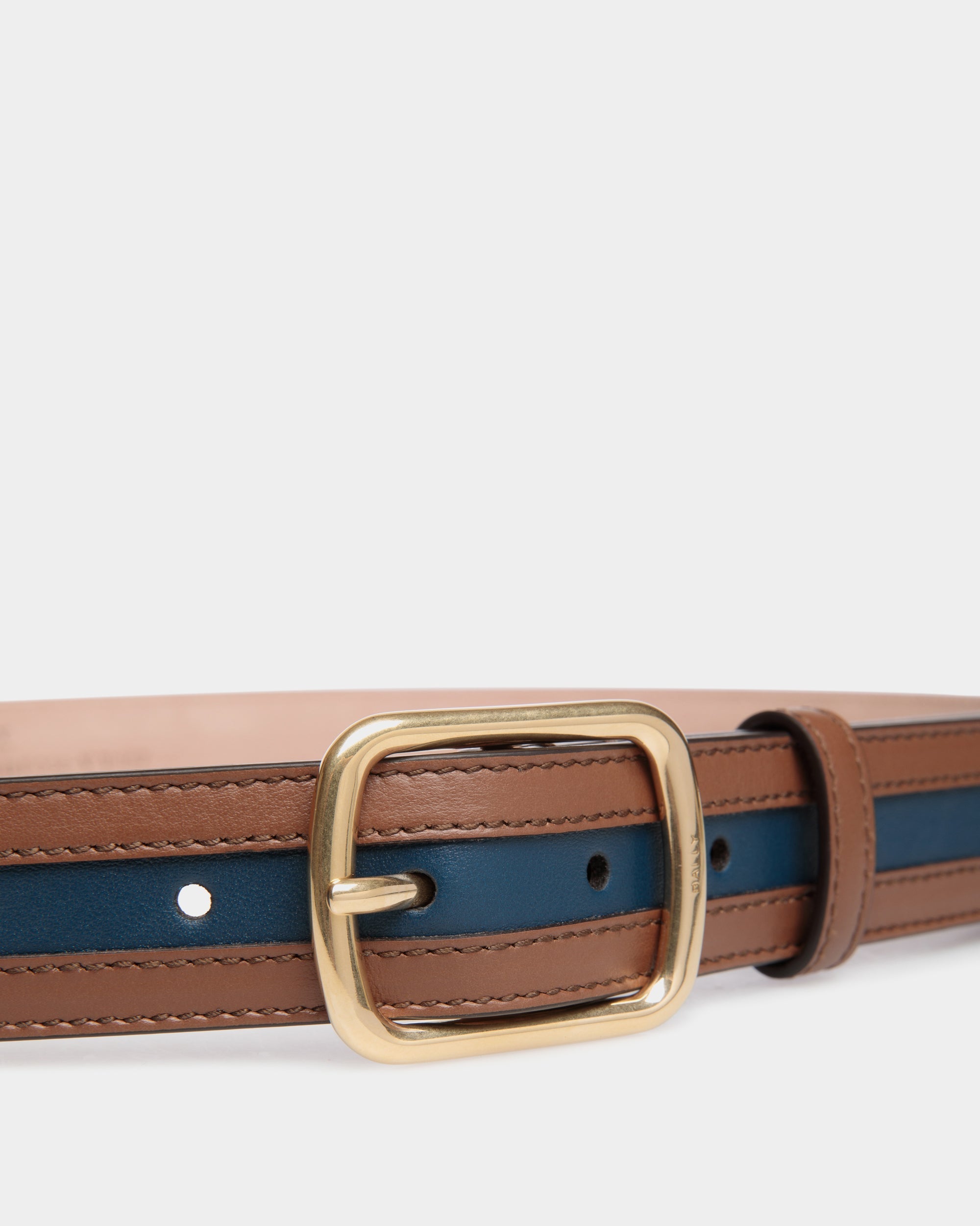 Orson 30mm Belt in Brown And Navy Blue Leather-6310623-(3)-Bally Indonesia.