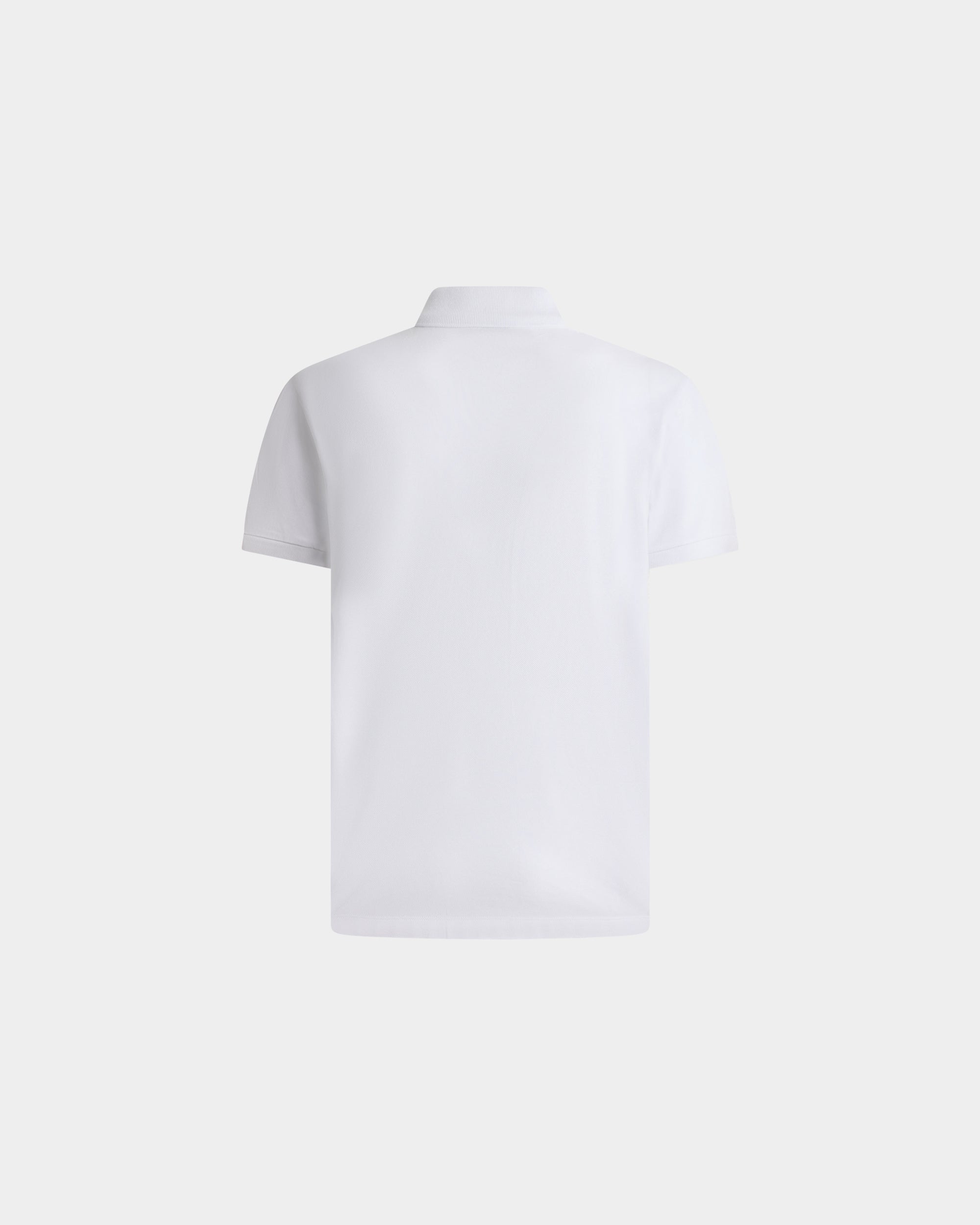Bally White Cotton Polo Shirt With a Bally Crest-in-White-3-Bally Outlet