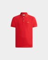 Bally Red Cotton Polo Shirt With a Bally Crest-in-Red-1-Bally Outlet