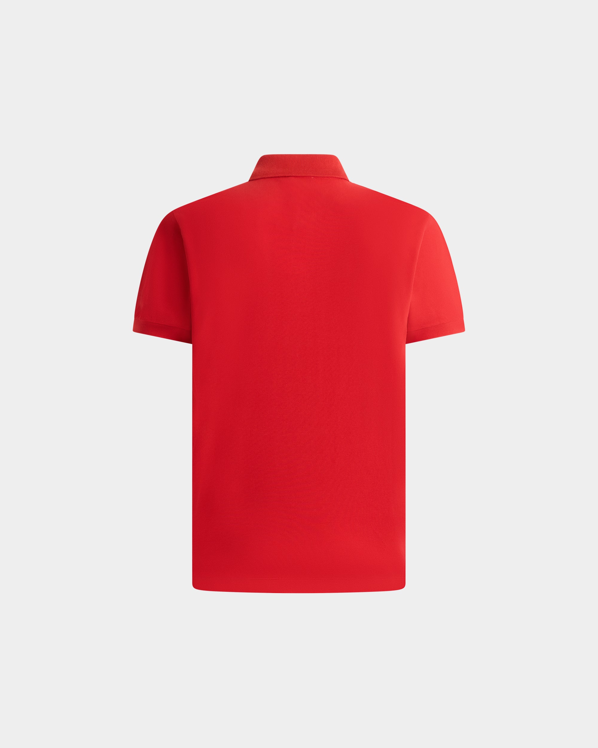Bally Red Cotton Polo Shirt With a Bally Crest-in-Red-3-Bally Outlet