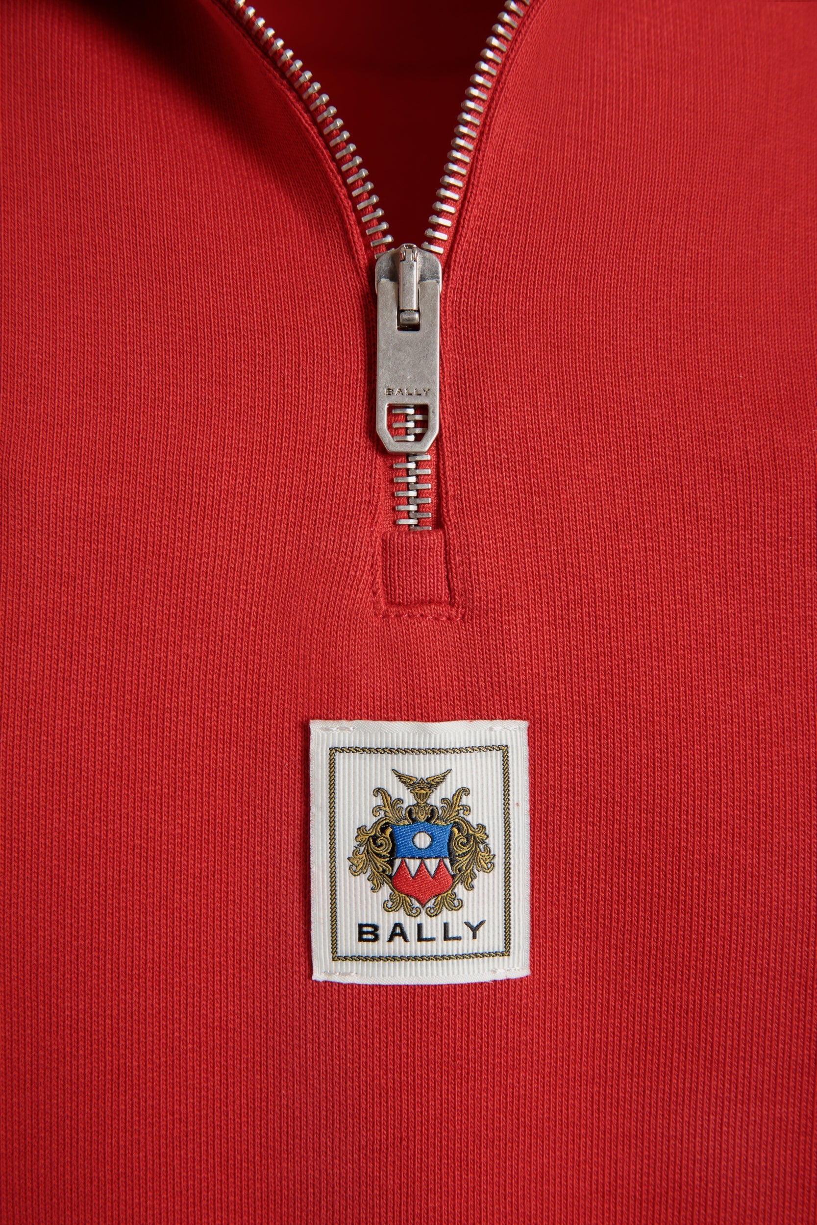 Half Zip Sweatshirt in Red Cotton-6310512-(4)-Bally Indonesia.
