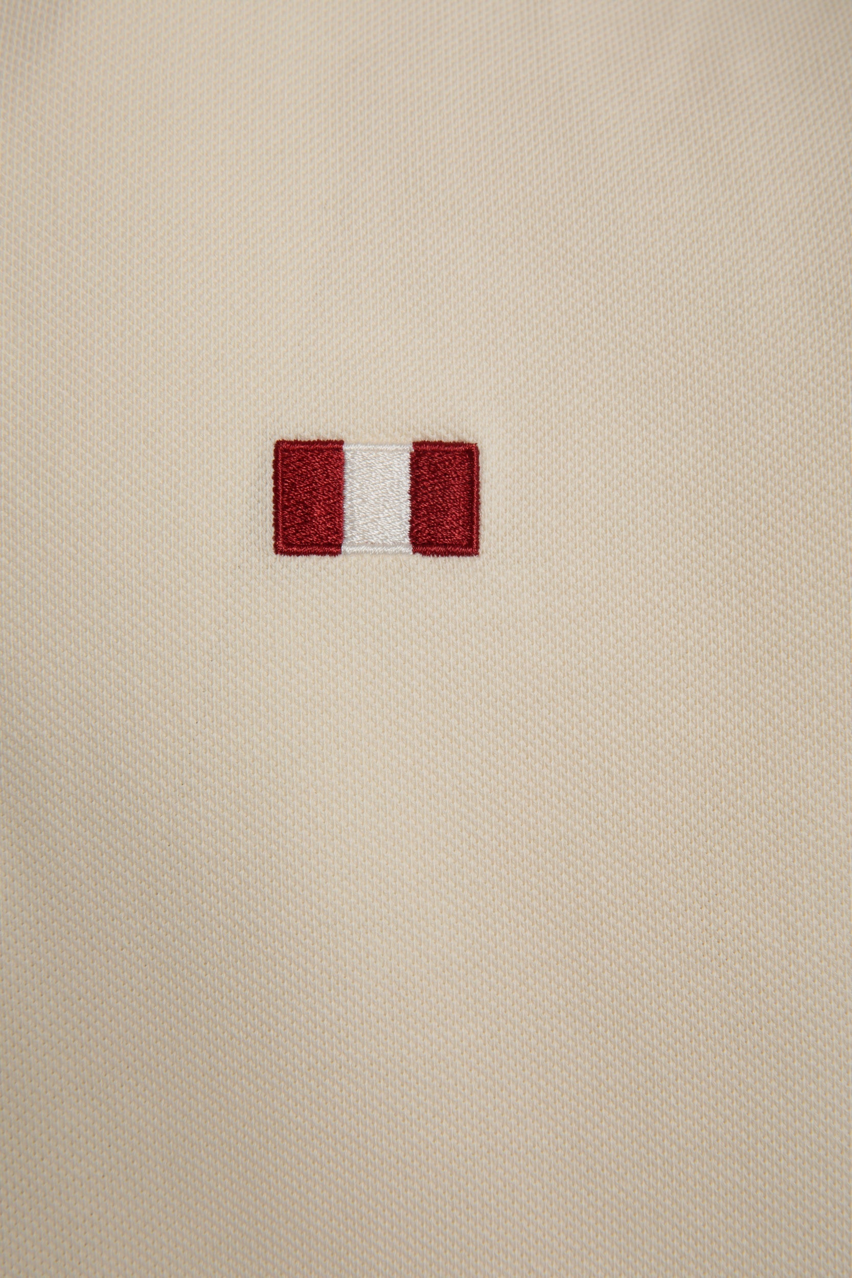 Polo With a Bally Flag in Ivory Cotton-6310515-(4)-Bally Indonesia.