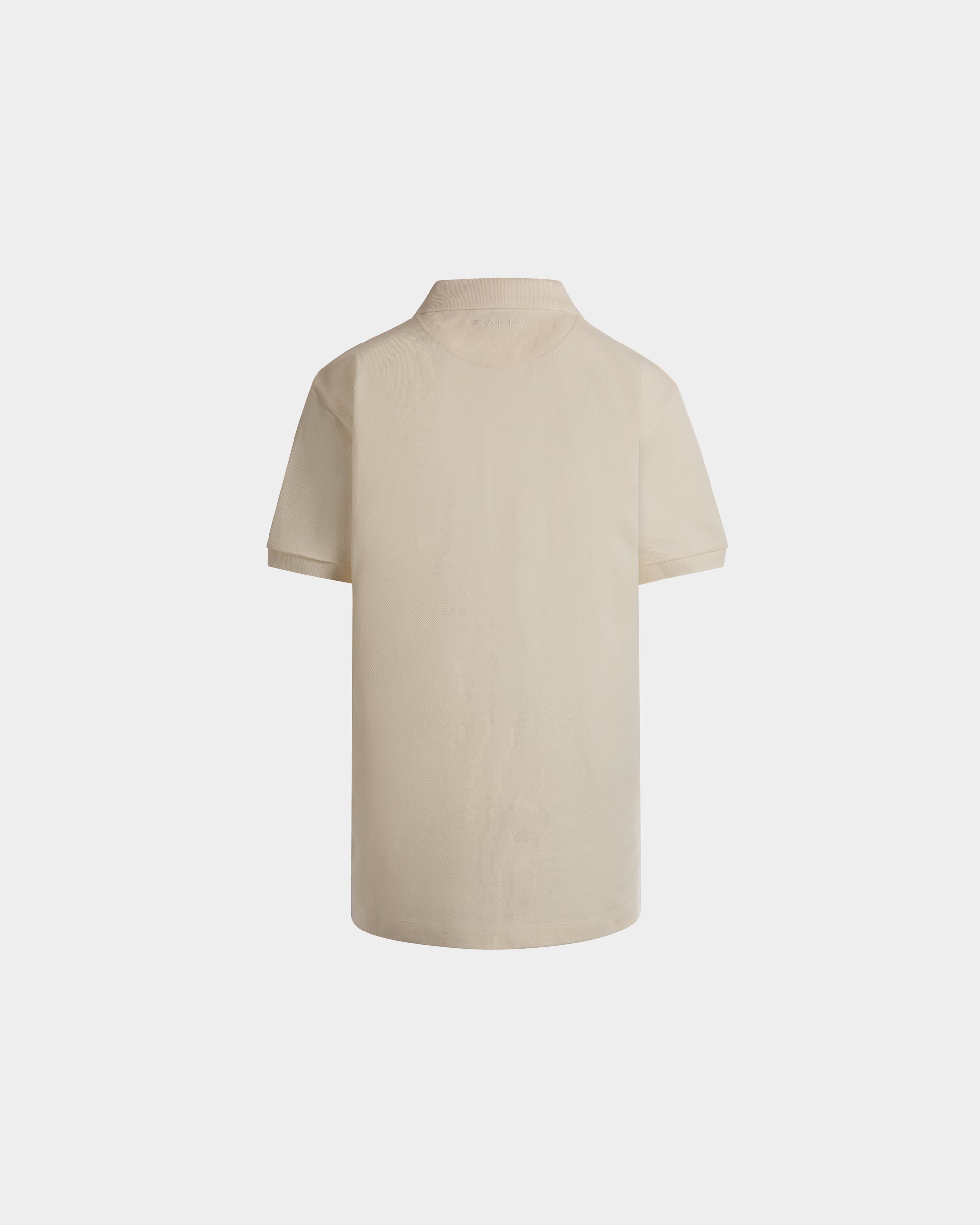 Polo With a Bally Flag in Ivory Cotton-6310515-(7)-Bally Indonesia.