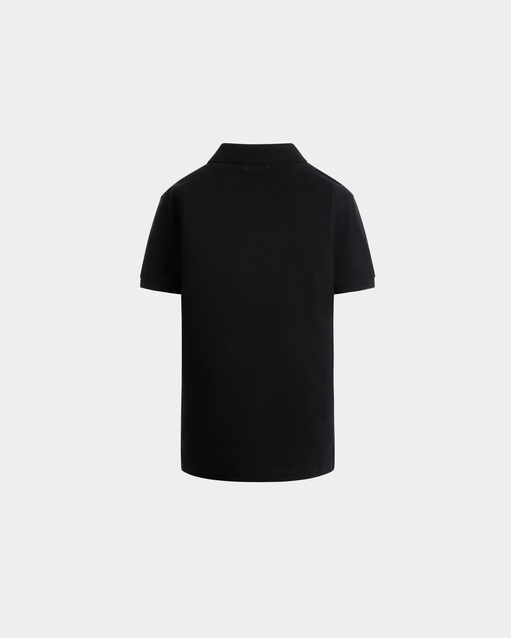 Polo With a Bally Flag in Black Cotton-6310516-(7)-Bally Indonesia.