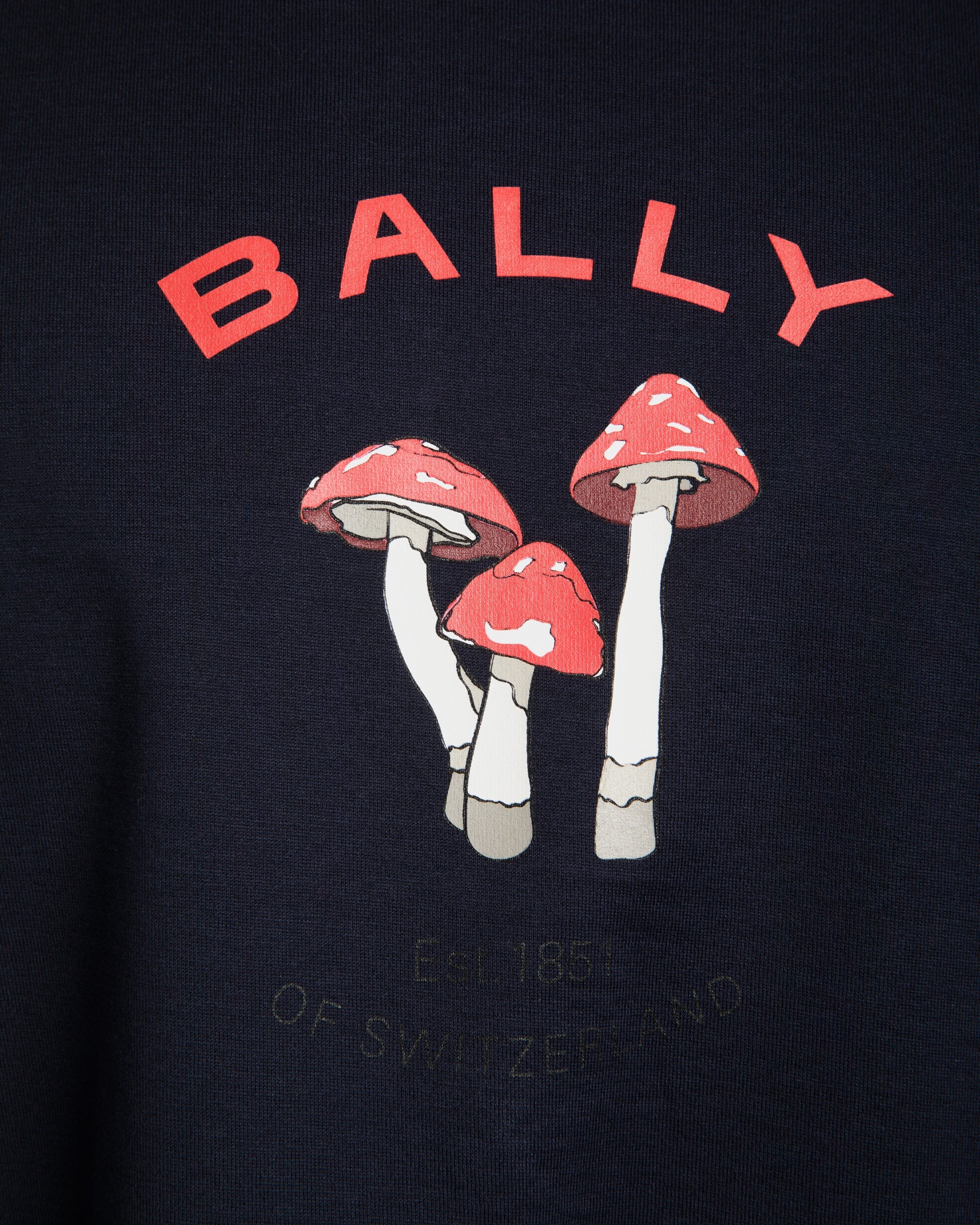 T-Shirt With Enchanting Mushrooms in Navy Blue Cotton-6311372-(4)-Bally Indonesia.