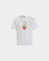 Bally White Cotton T-Shirt With Bally Crest-in-White-1-Bally Outlet