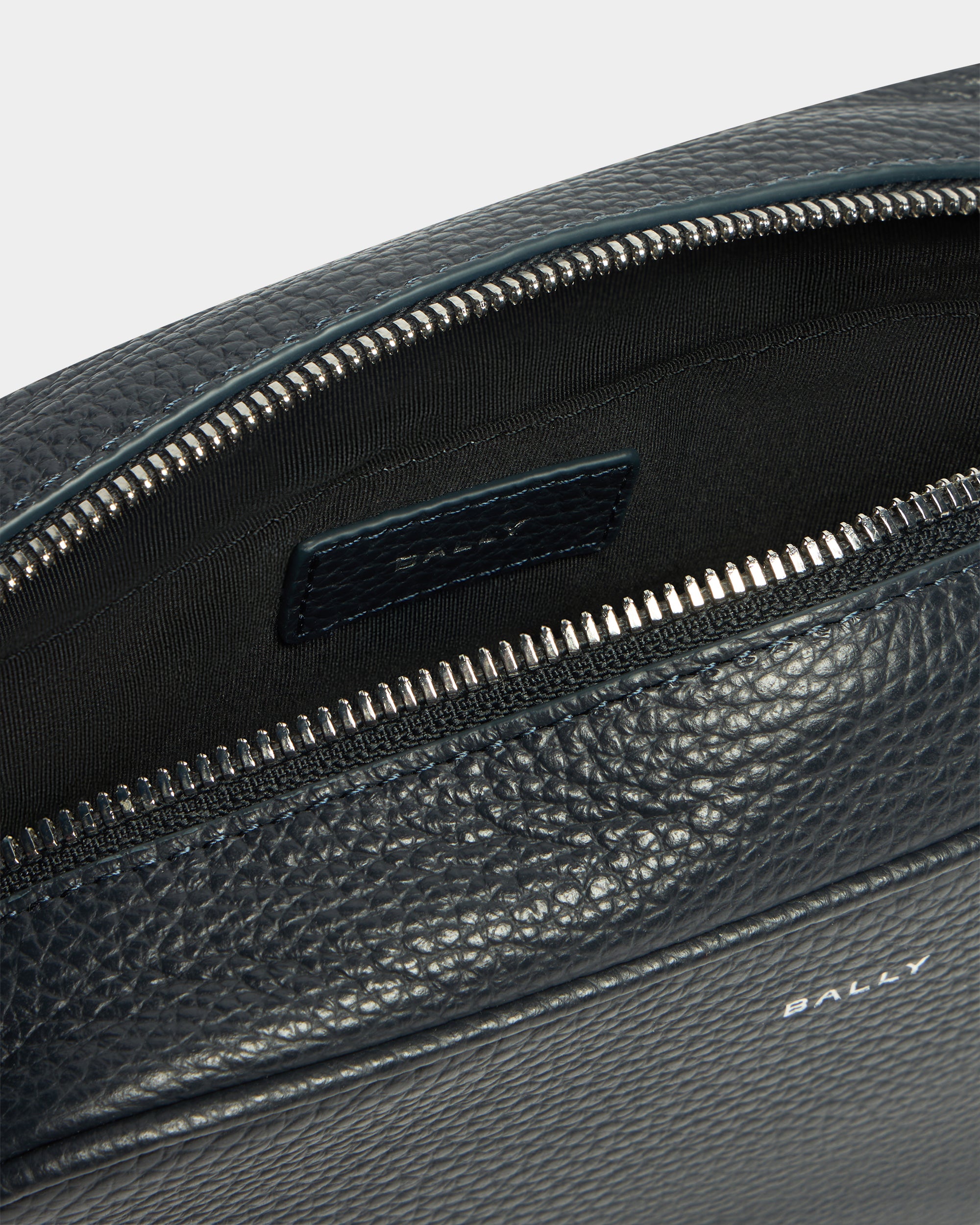Bally York Washbag in Black Ink Leather-in-Black-3-Bally Outlet
