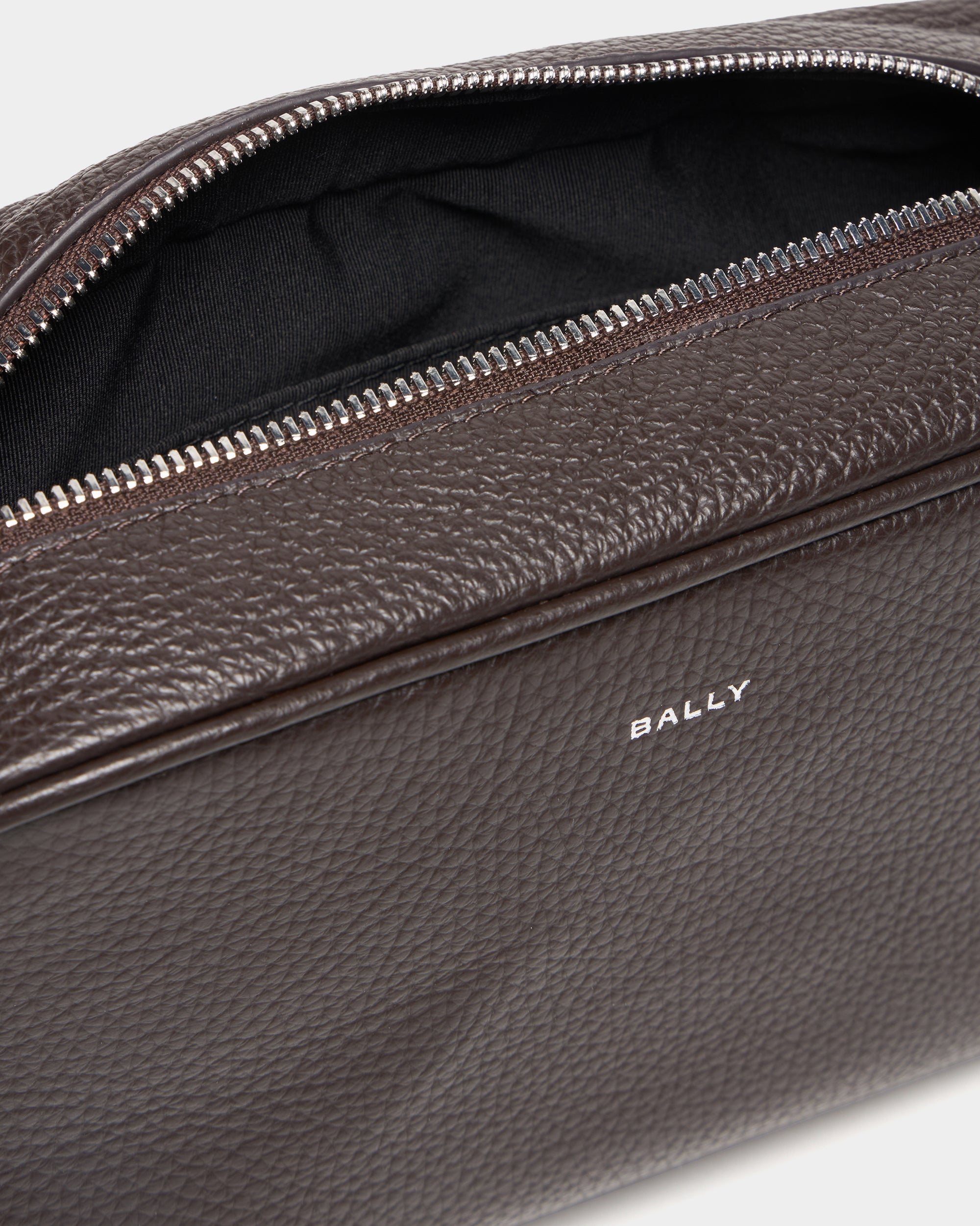 Bally York Washbag in Brown Leather-in-Brown-3-Bally Outlet
