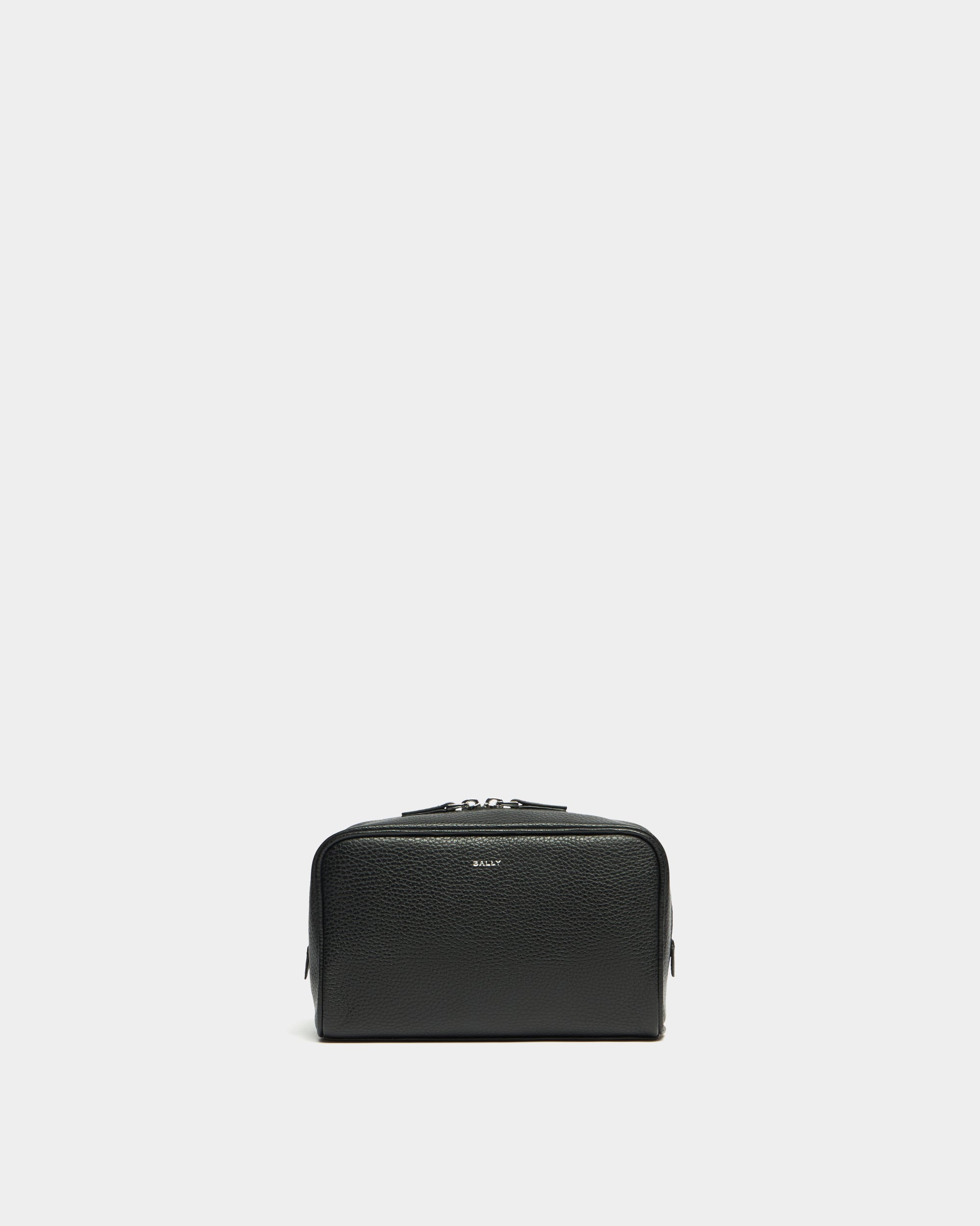 Bally York Washbag in Black Leather-in-Black-1-Bally Outlet