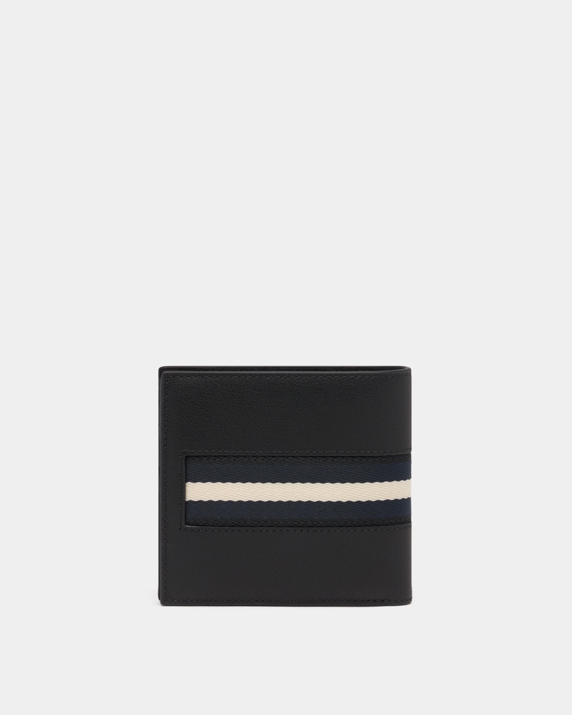 Bally Coin Wallet in Black Leather With a Bally Ribbon-in-Black-2-Bally Outlet