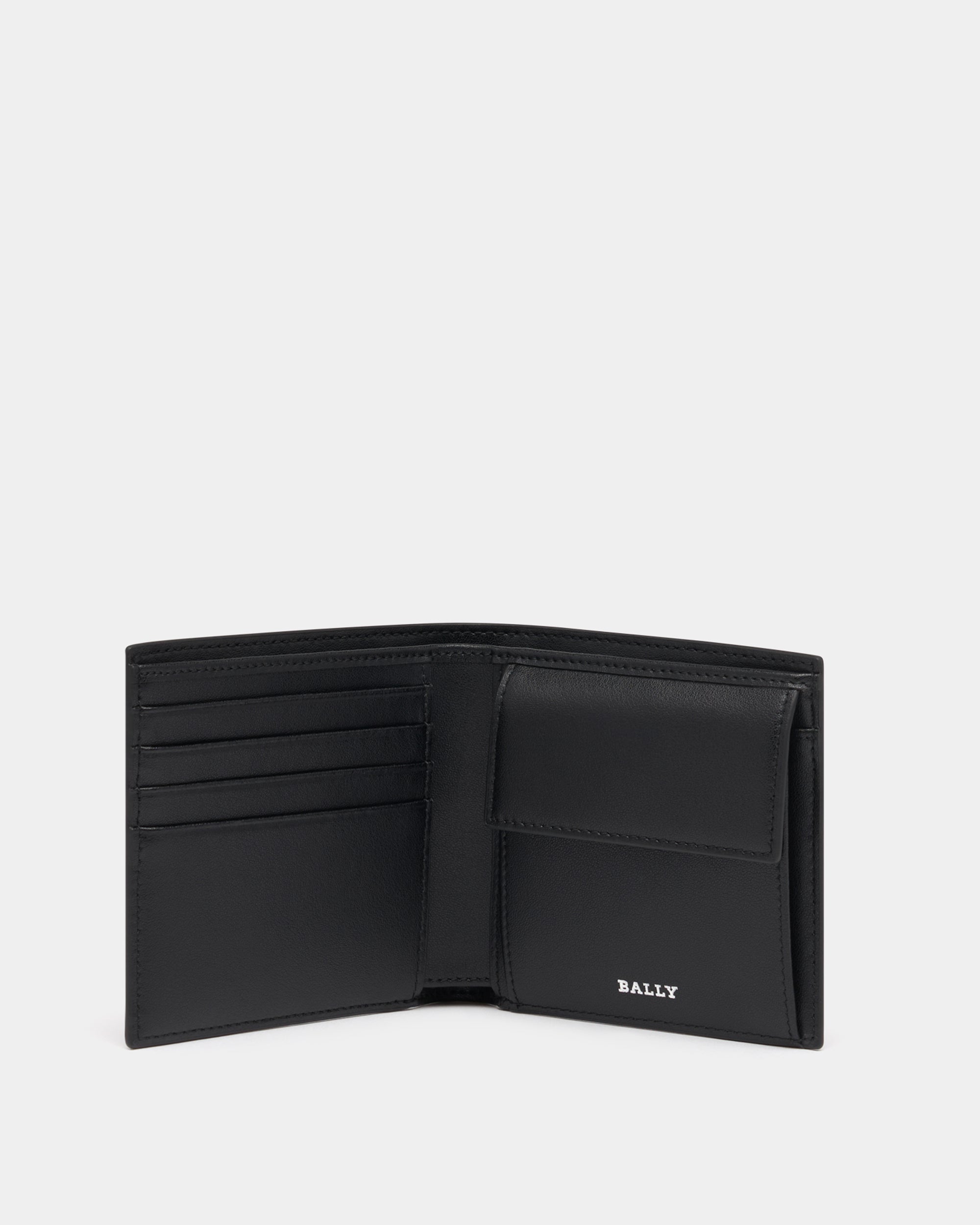 Bally Coin Wallet in Black Leather With a Bally Ribbon-in-Black-3-Bally Outlet