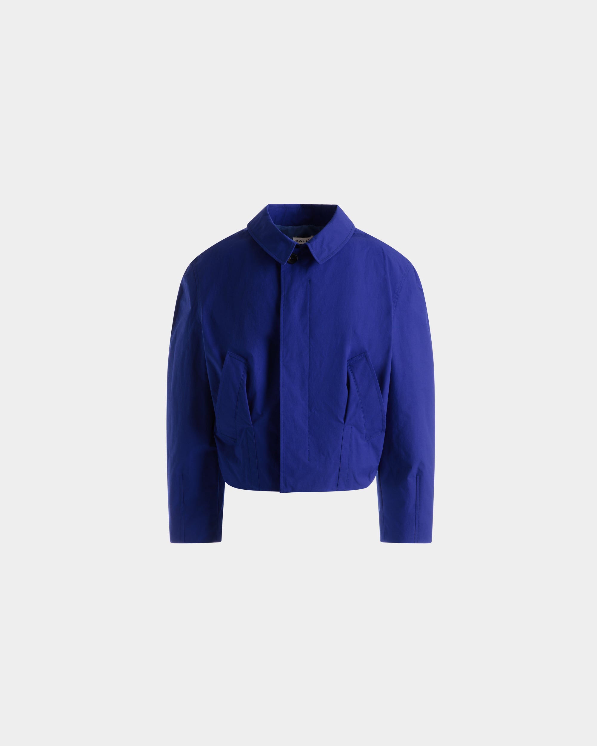 Bally Polyester Jacket-in-Blue-1-Bally Outlet