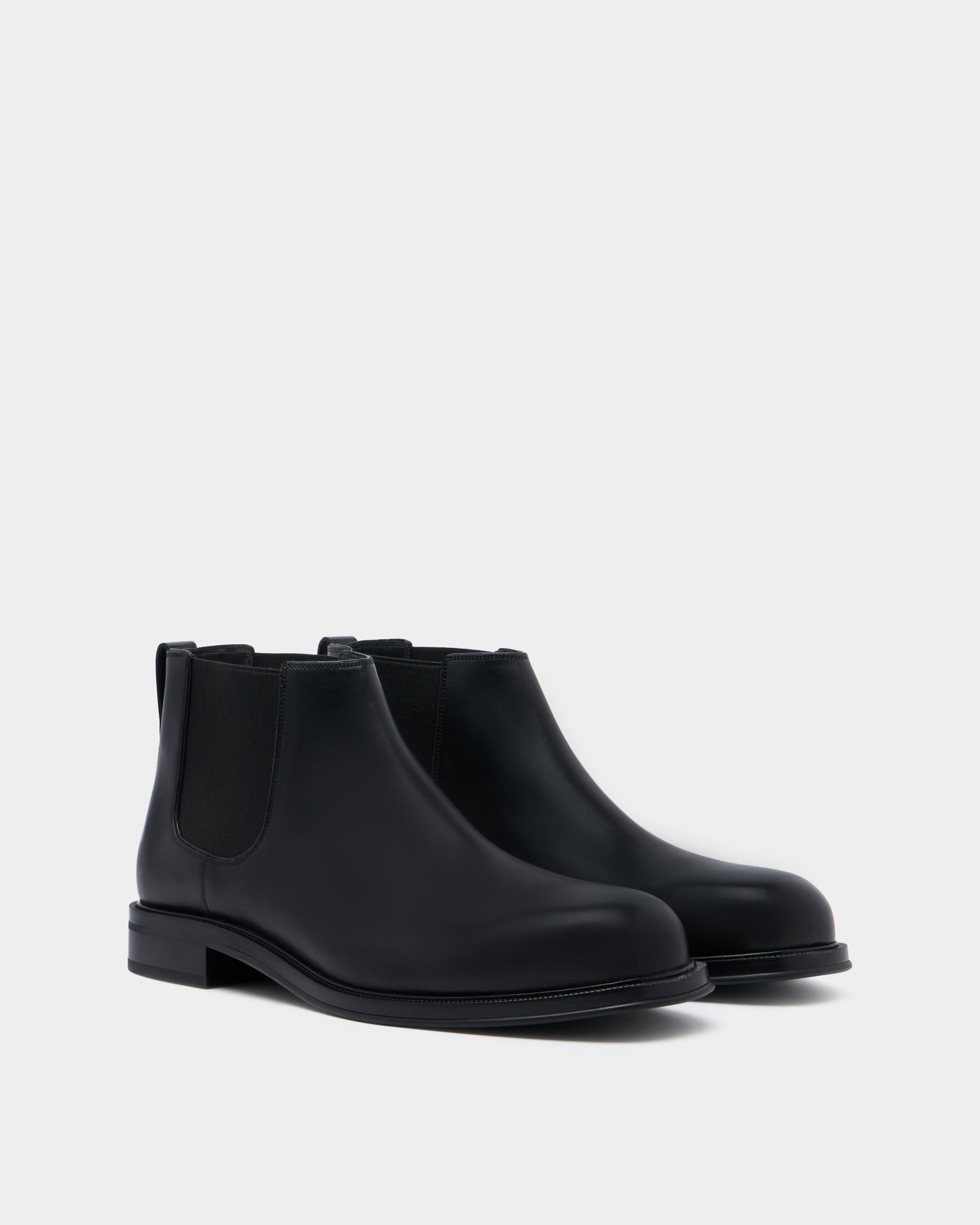 Bally Spiegel Bootie in Black Leather-in-Black-2-Bally Outlet