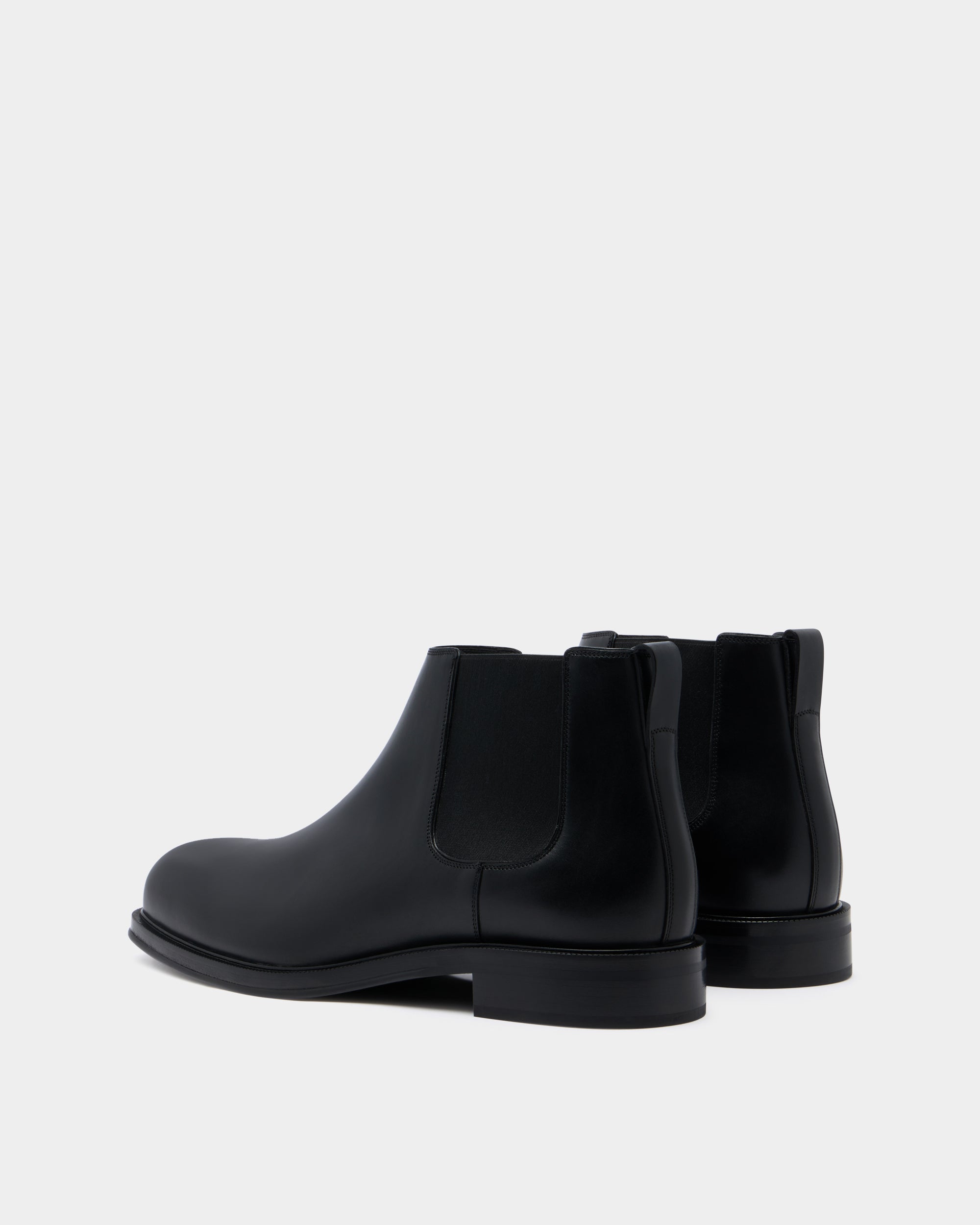 Bally Spiegel Bootie in Black Leather-in-Black-3-Bally Outlet