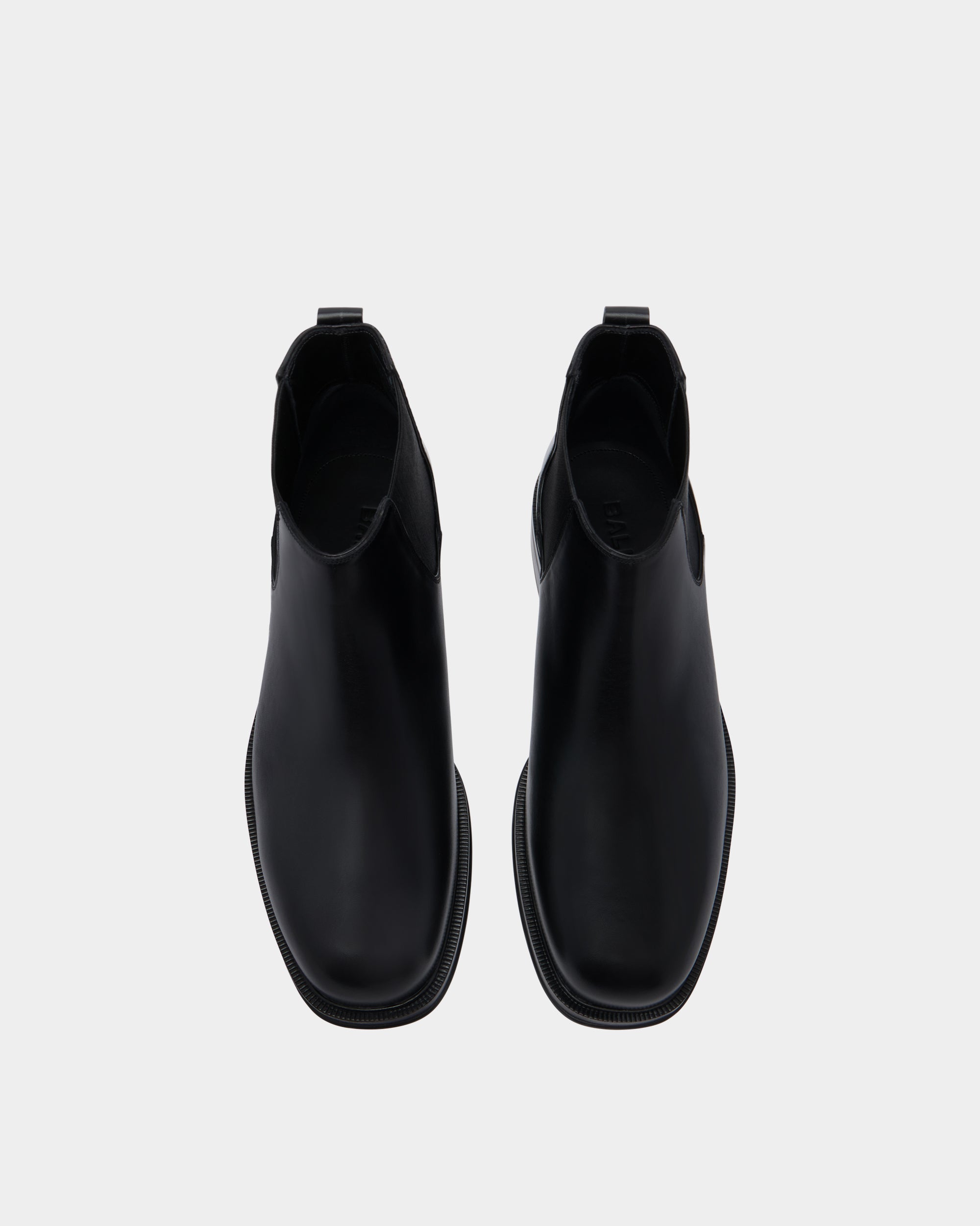 Bally Spiegel Bootie in Black Leather-in-Black-4-Bally Outlet