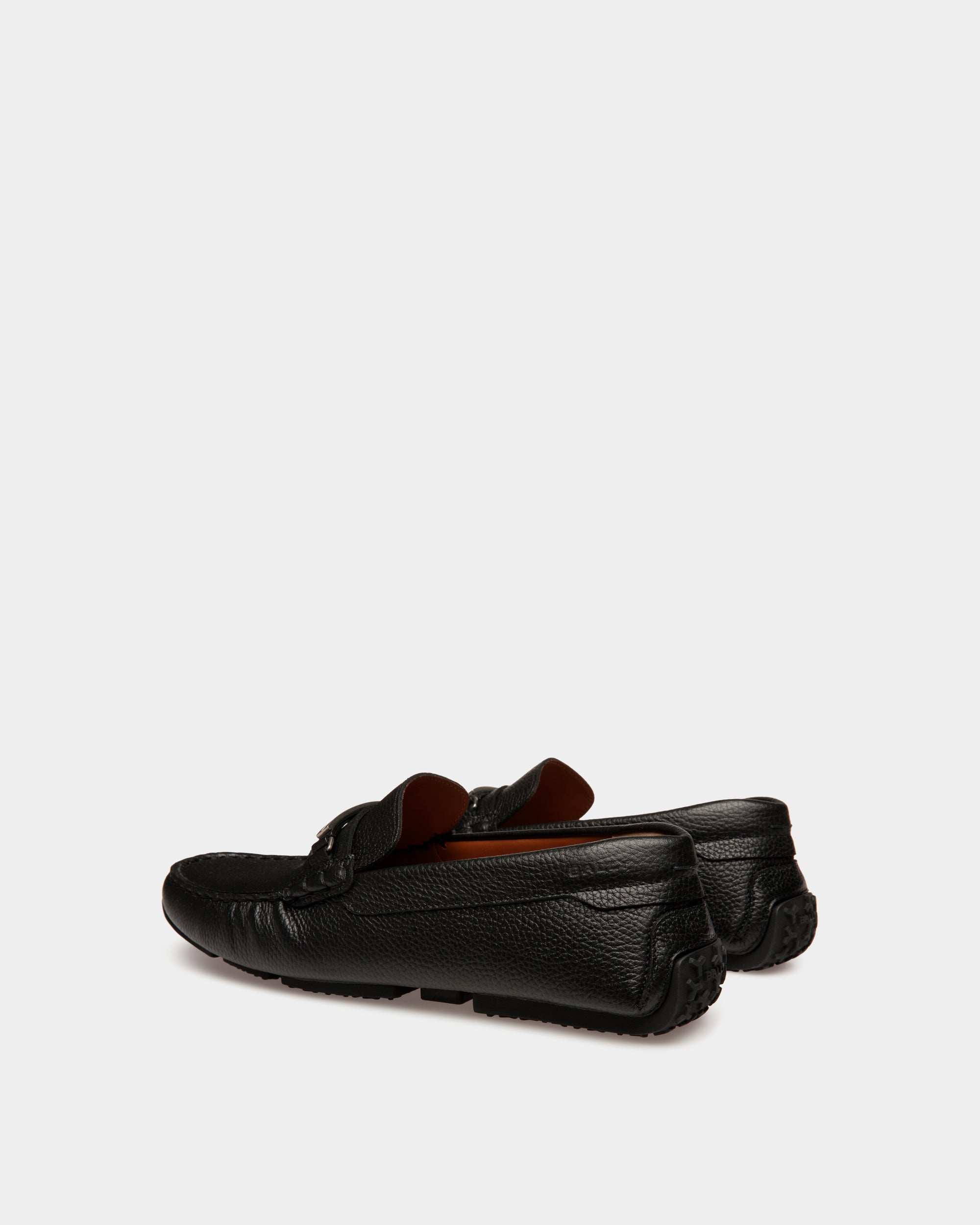 Bally Pilot Driver In Black Grained Leather-in-Black-3-Bally Outlet